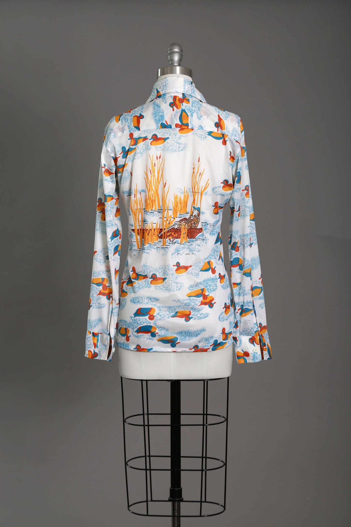 Duck hunting shirt | Vintage 1970s novelty print duck shirt
