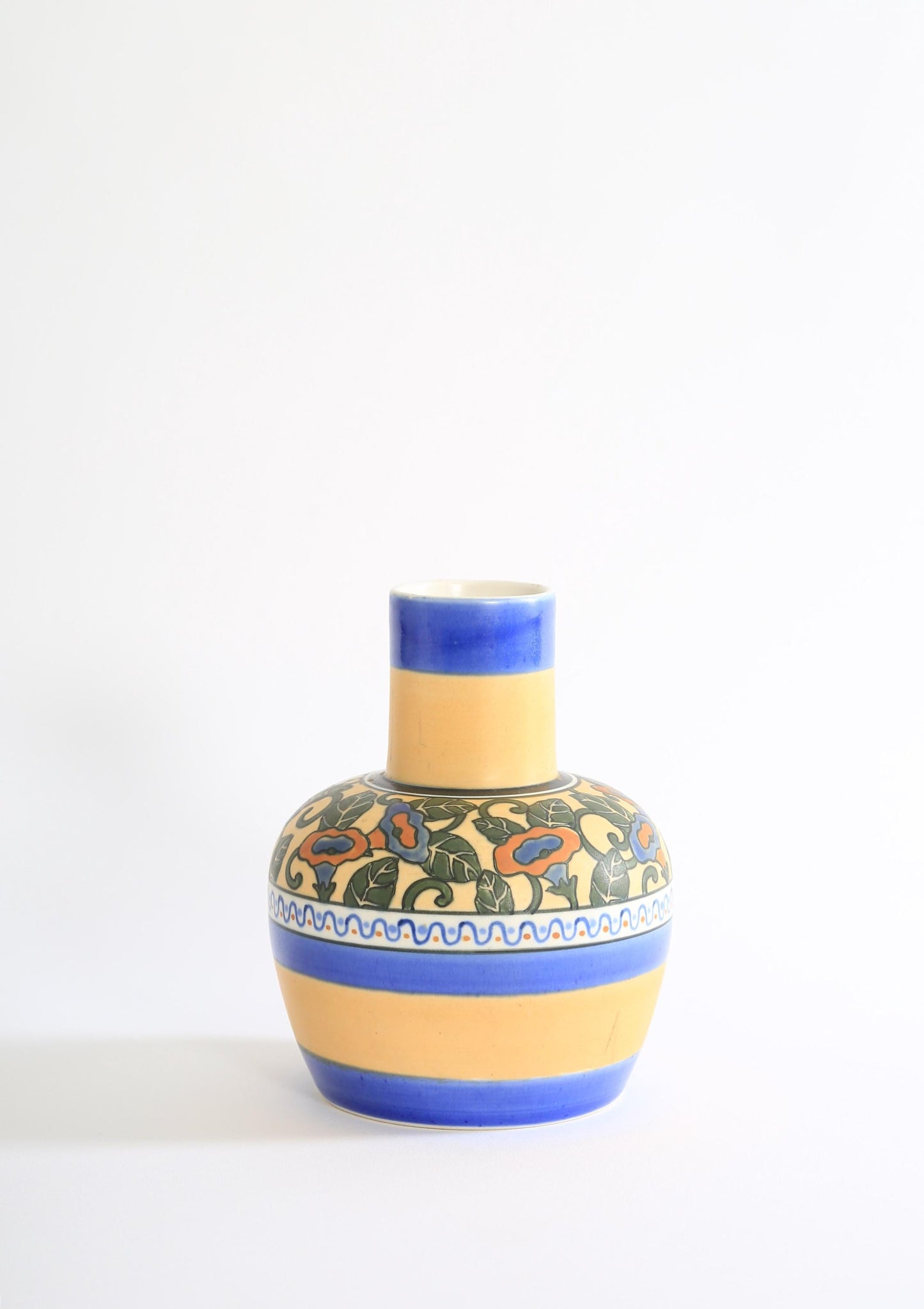 Vintage Japanese floral vase