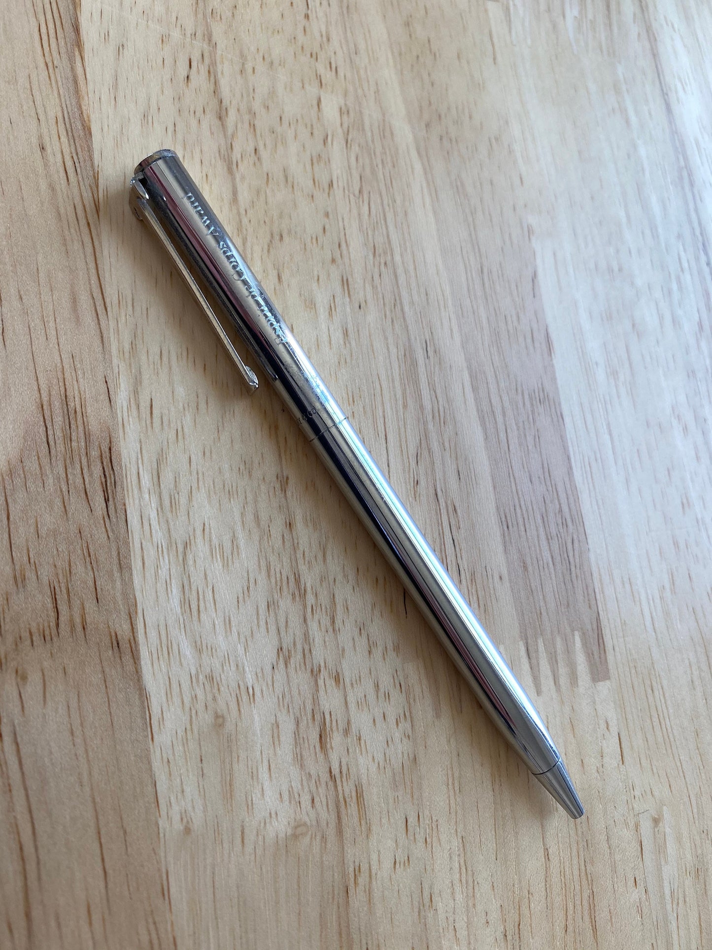 Vintage TIFFANY & CO. Sterling Silver T - clip pen