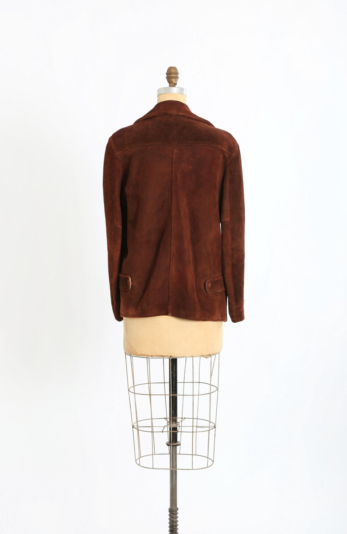 50s Brown suede leather jacket