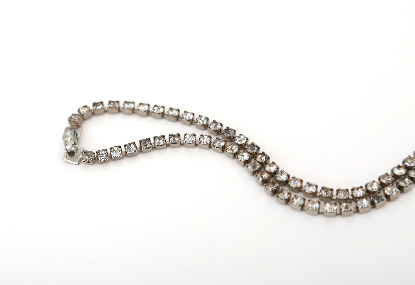 Vintage 1950s rhinestone choker necklace