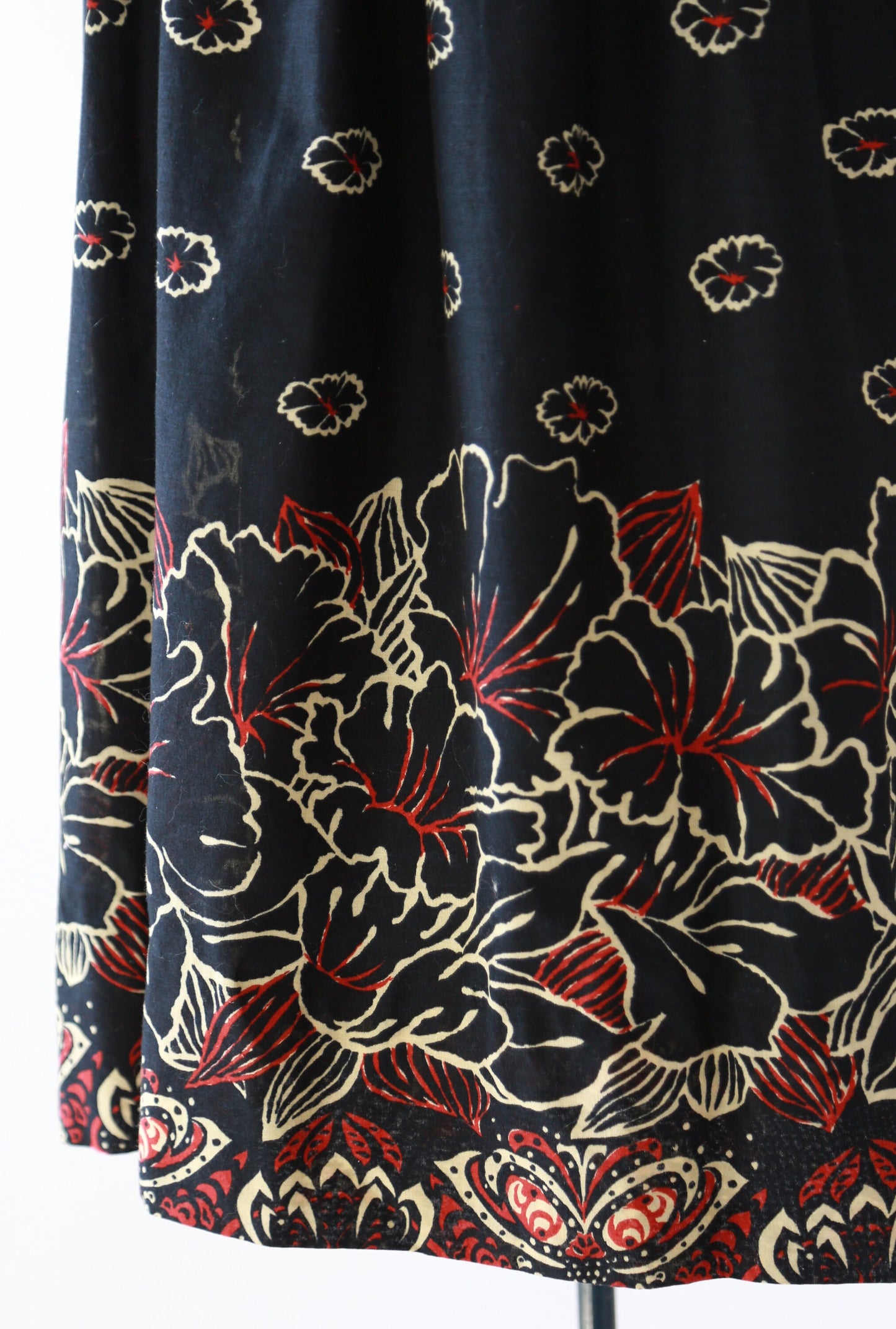 Abe Schrader dress | Vintage 70s Hibiscus floral midi dress