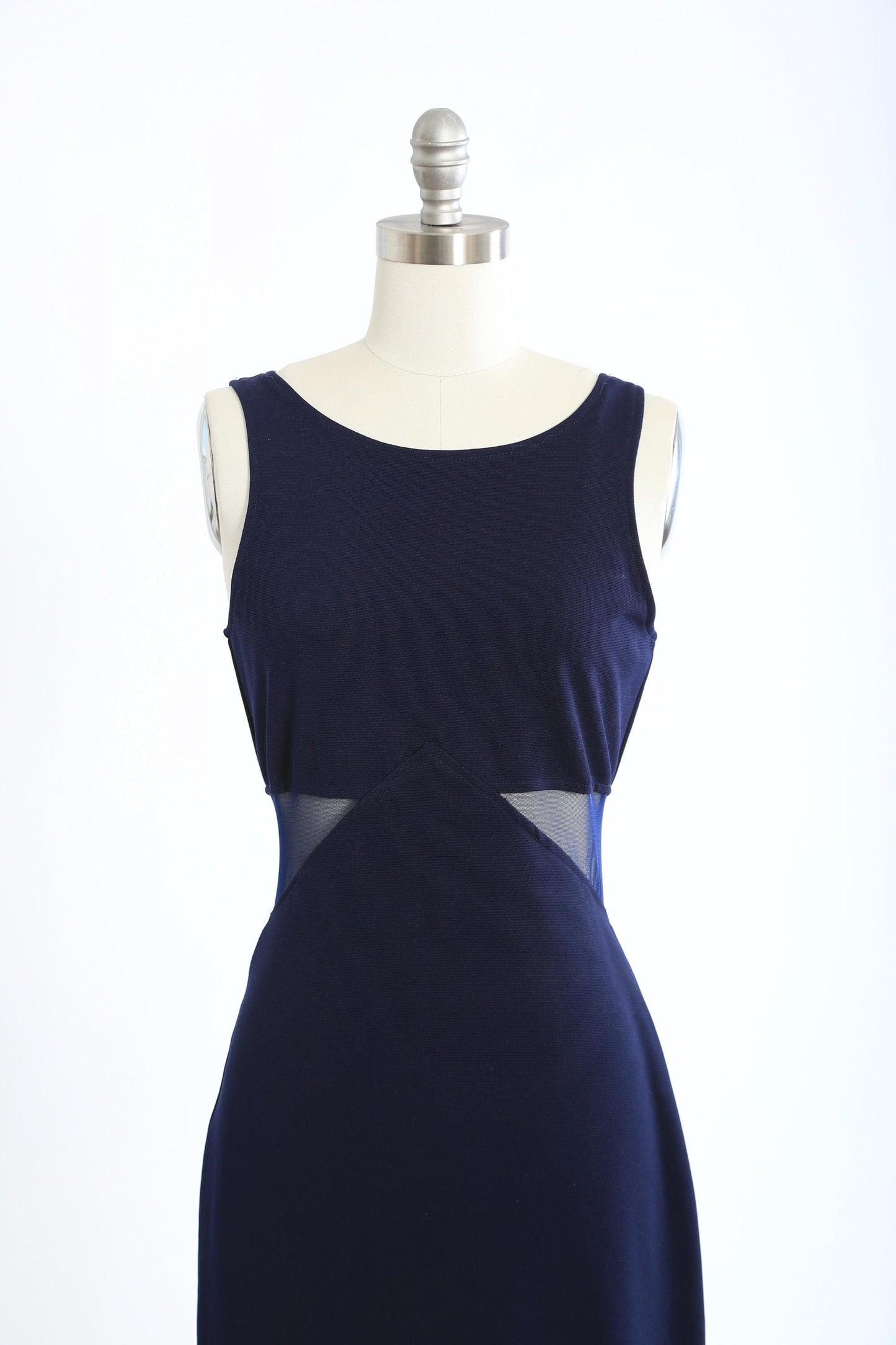 Y2K All that Jazz Navy blue cutout waist maxi dress