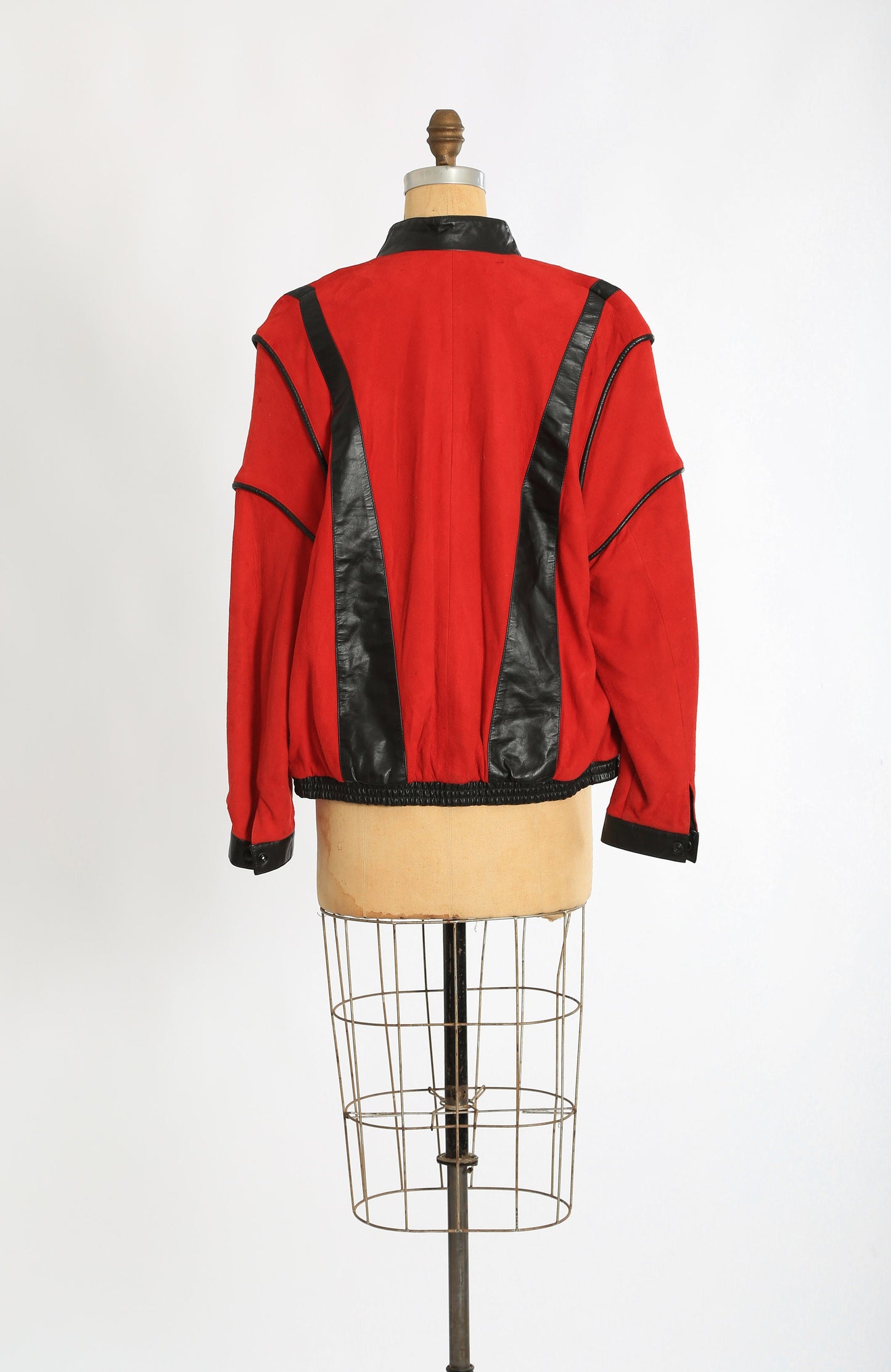 Vintage 1980s "Thriller" Red leather jacket