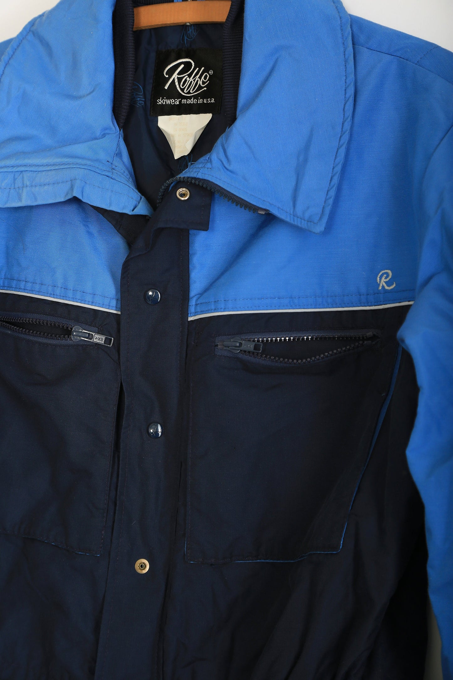 Roffe Ski snowsuit | Vintage 80s Mens blue Roffe ski snowboarding snowsuit coveralls