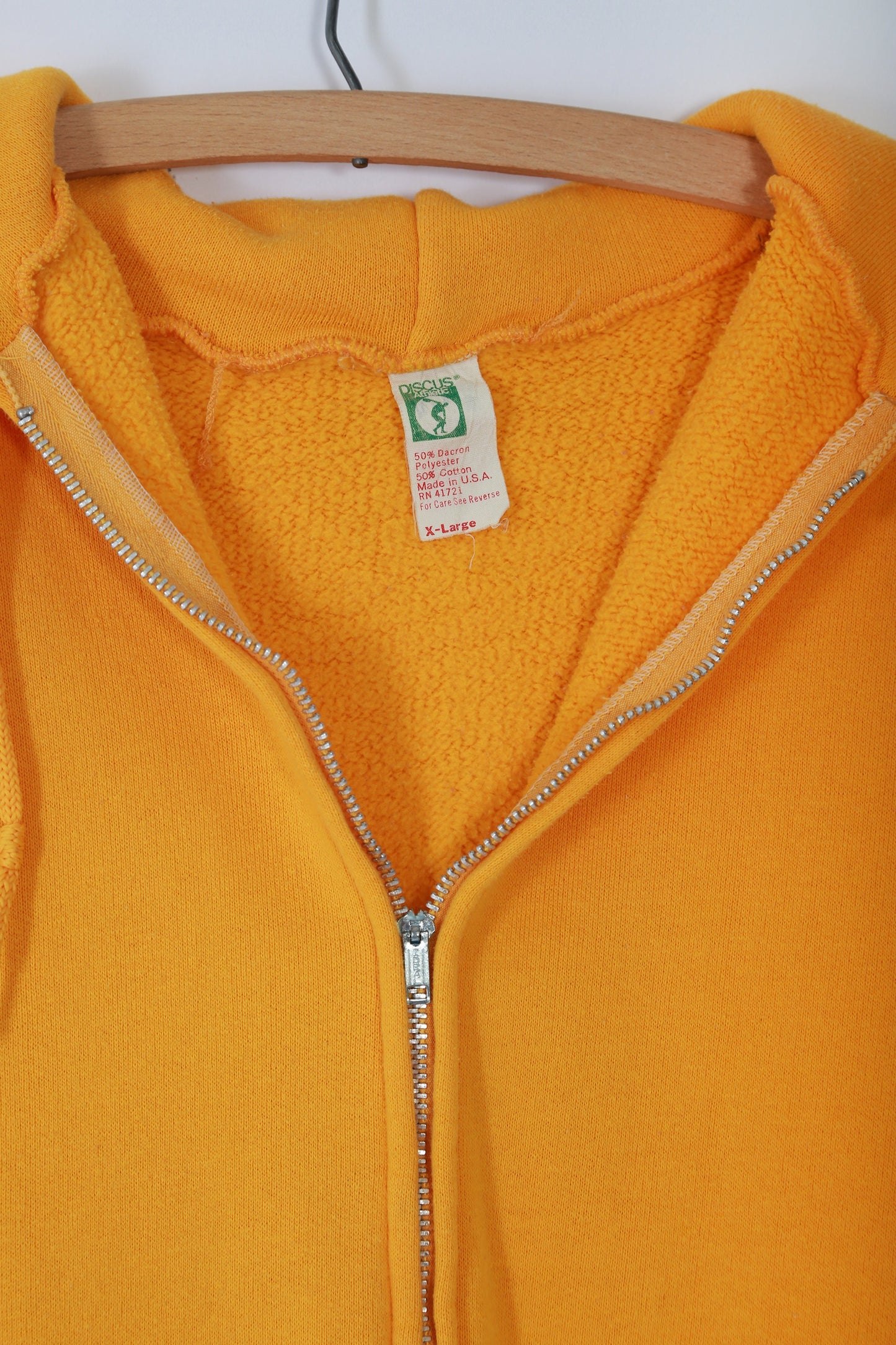 Golden hour hoodie | Vintage 1970s yellow hoodie sweatshirt