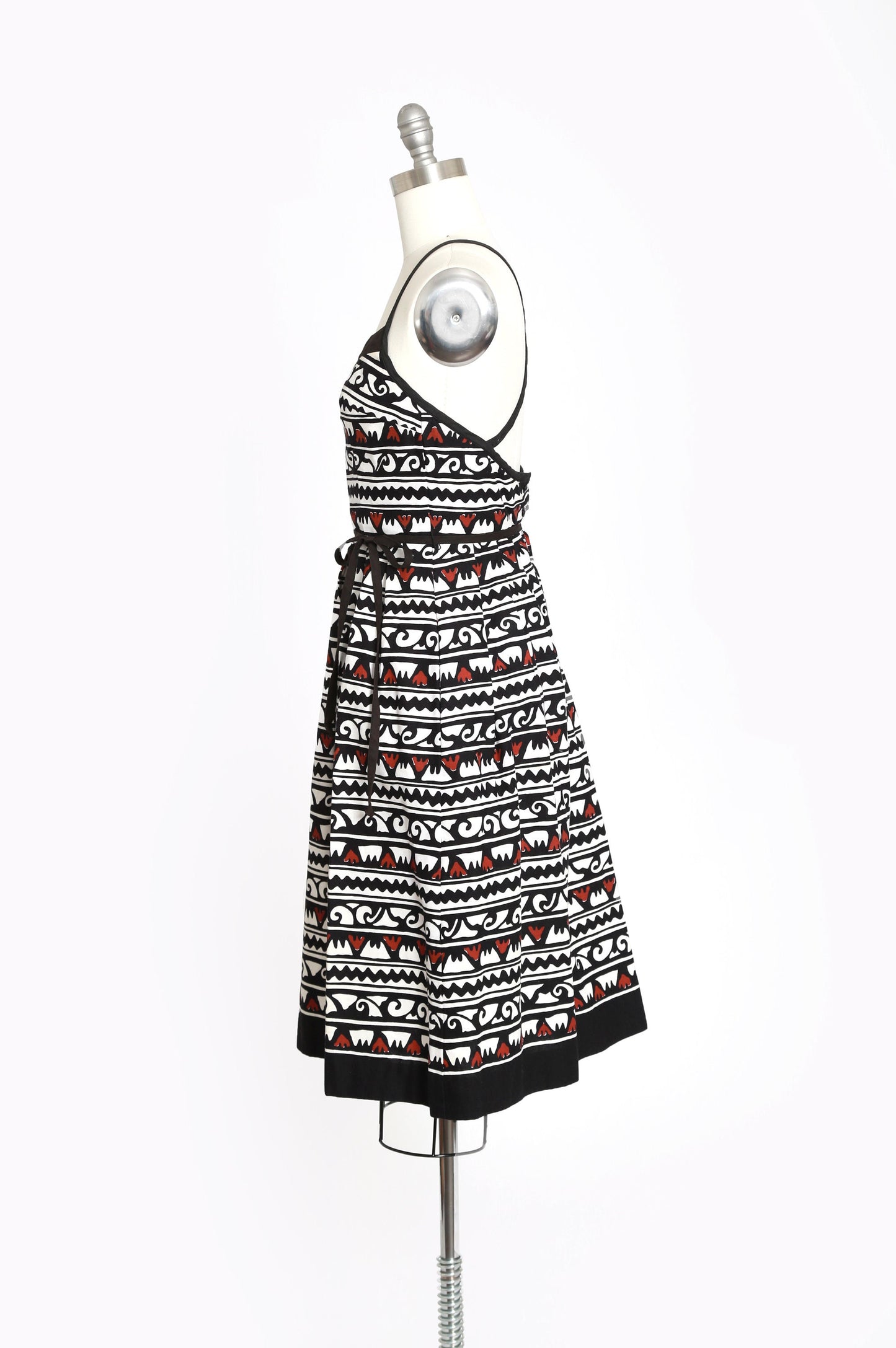 Lanz tribal dress | Vintage 60s Lanz cotton wave dress | 1960s tribal print dress