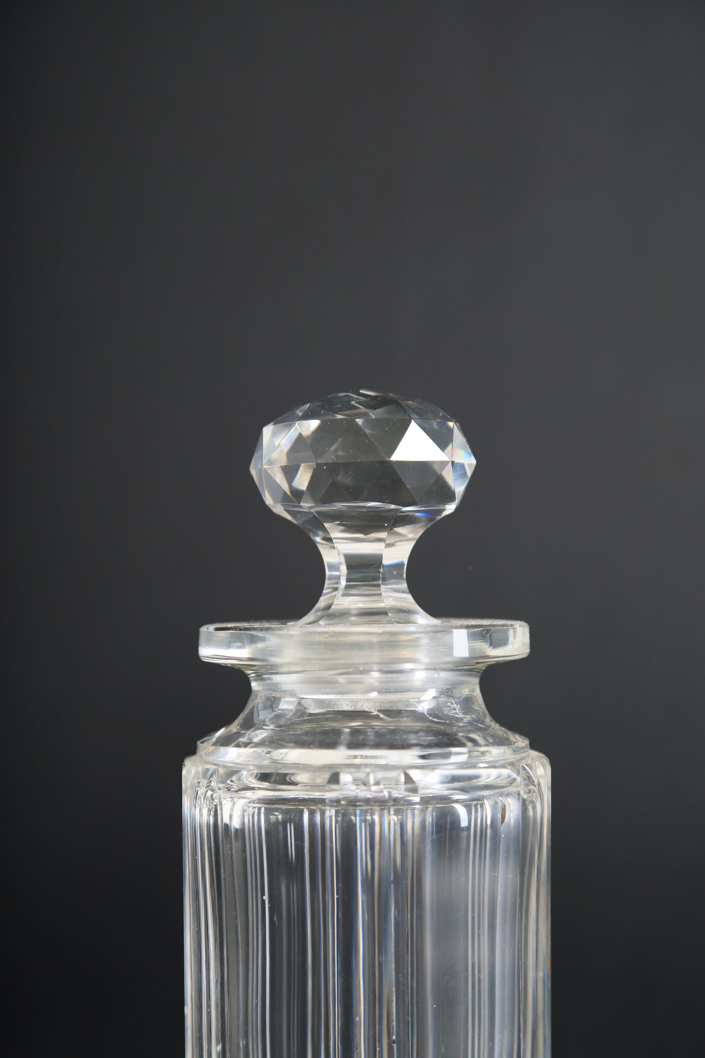 Antique 19th Century French Baccarat Crystal Perfume bottle Whiskey bottle