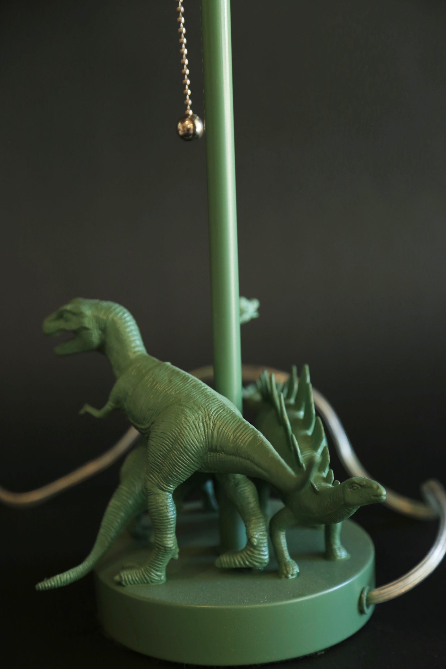 Upcycled Dinosaur lamp