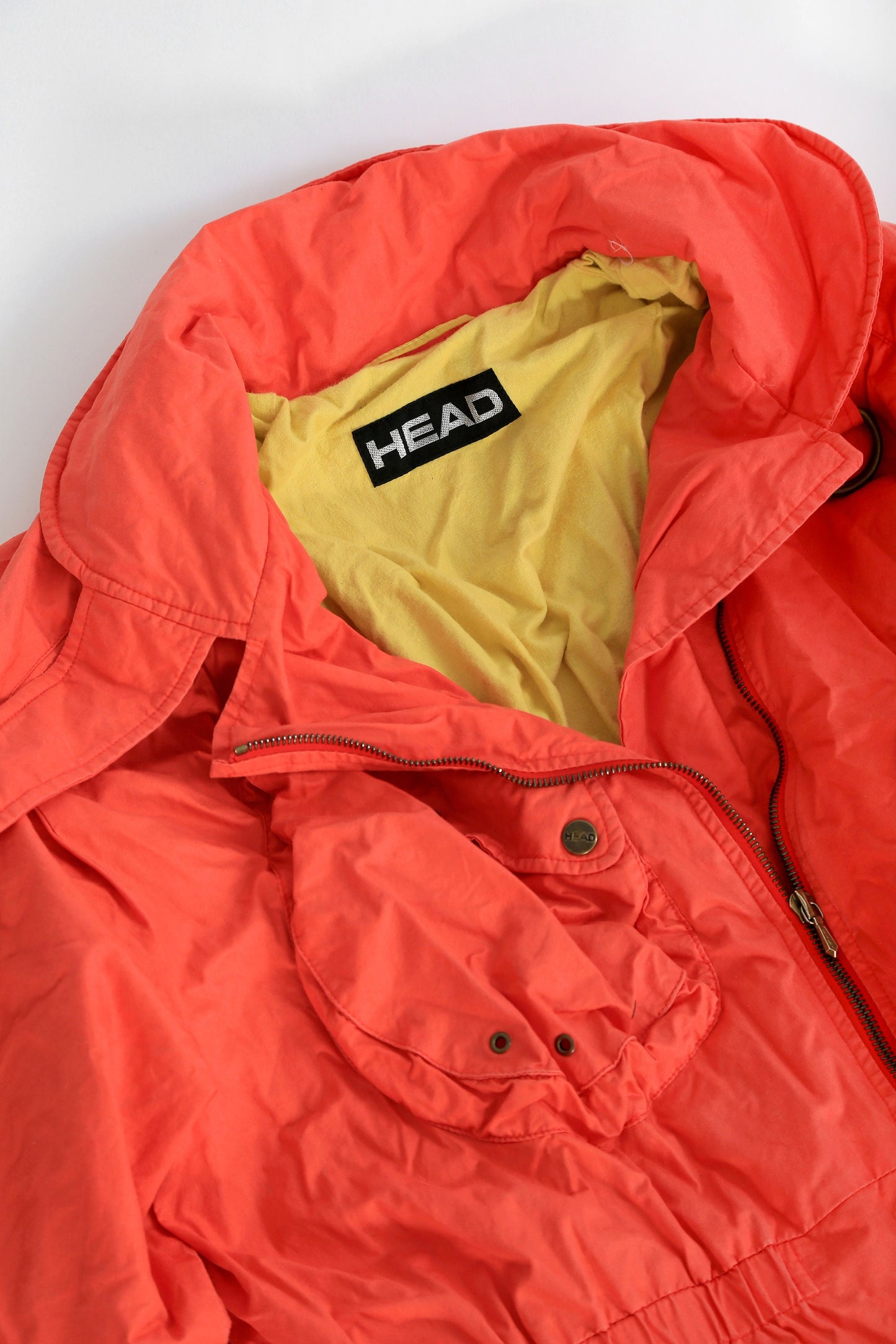 HEAD Ski snowsuit | Vintage 80s 90s Head orange snowsuit skiwear snowboarding coveralls