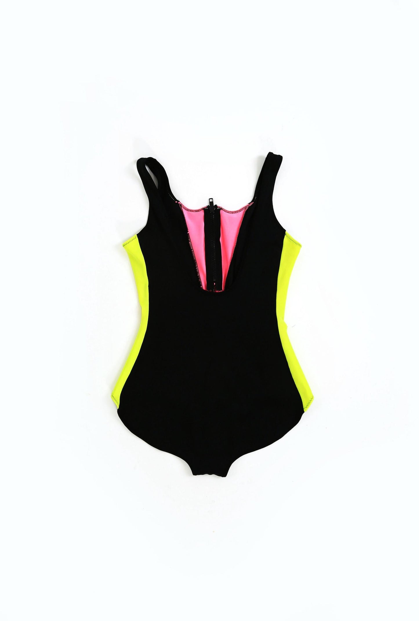 80s NEON one piece bathing suit swimsuit