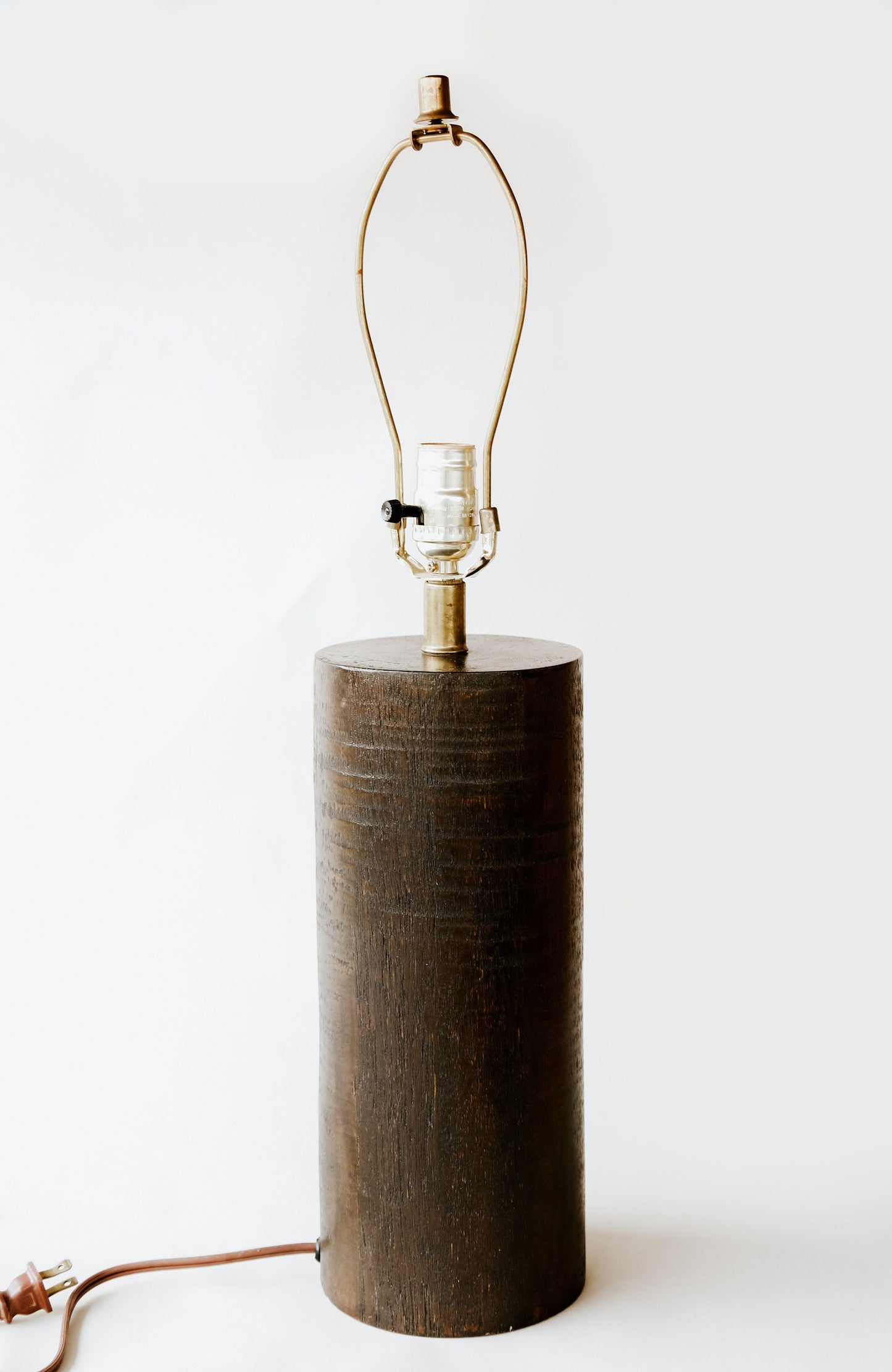 PALECEK cylinder wood lamp | vintage Palecek Mid century modern lamp