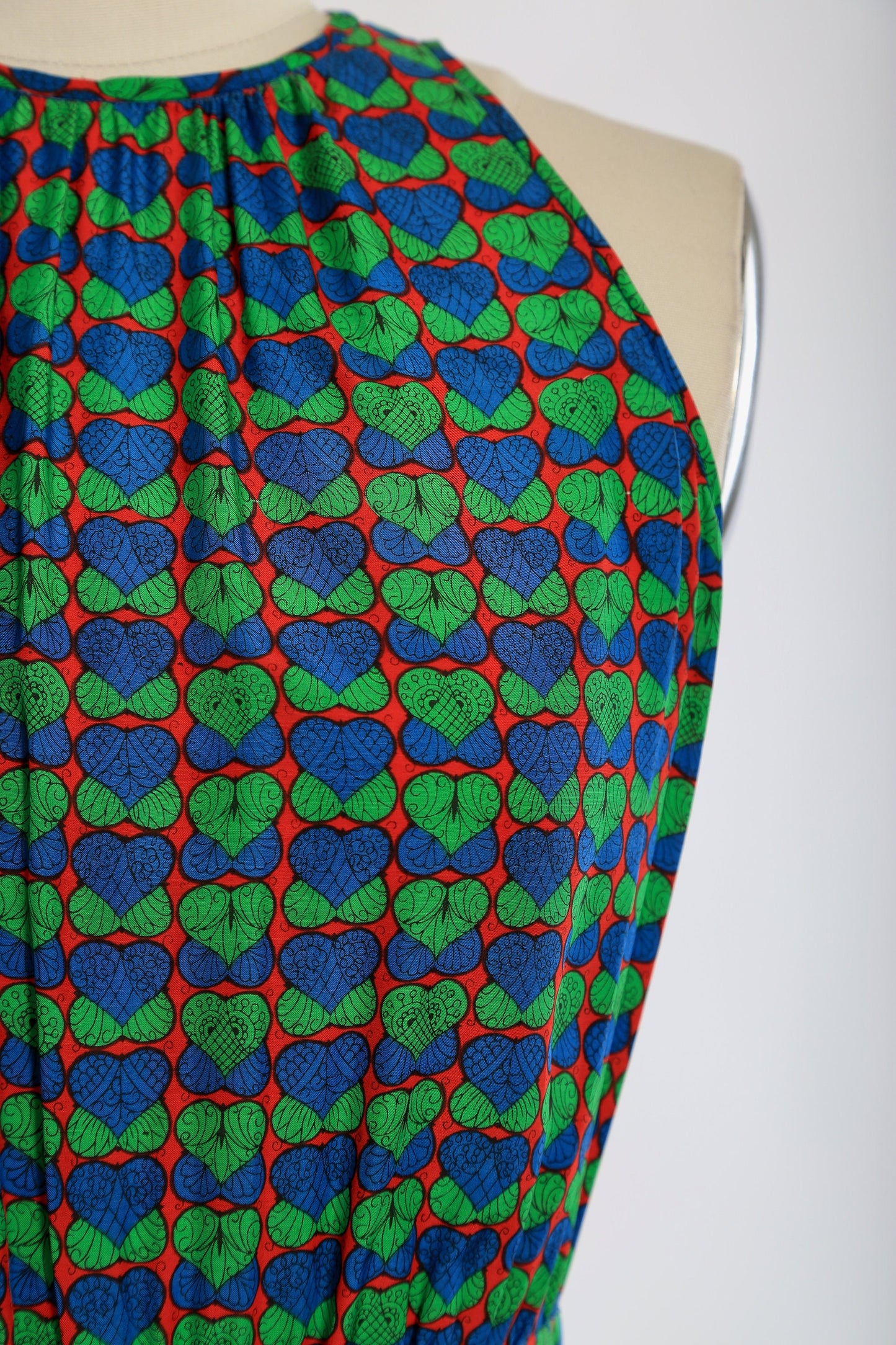 60s Lanz dress | Vintage 1960s Lanz Heart print maxi dress