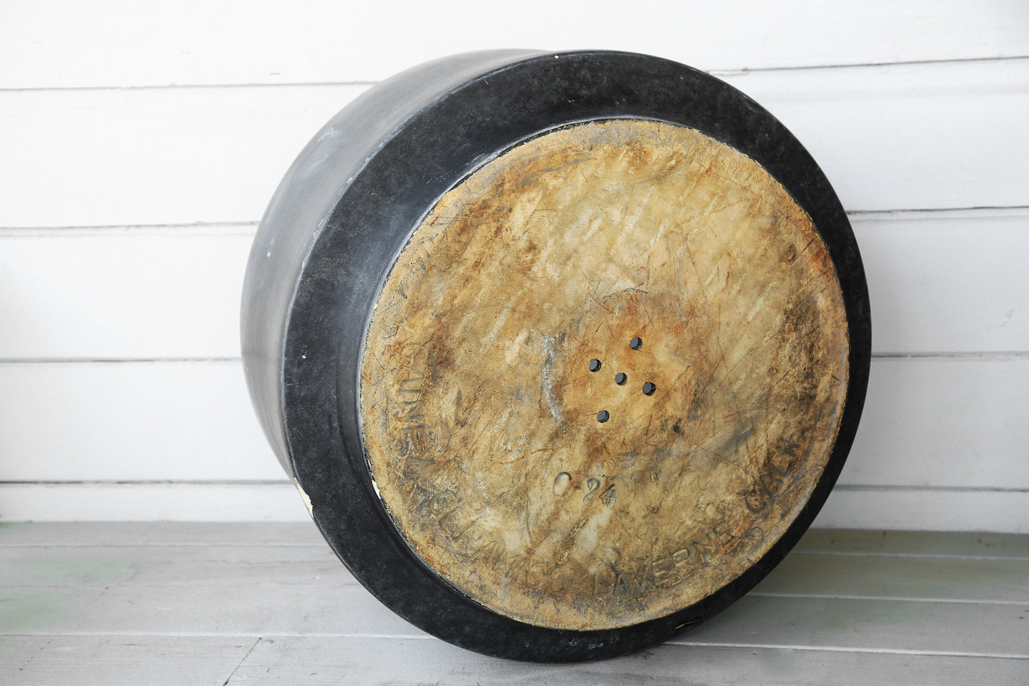 Gainey C-24 Matte Black planter | Vintage Large black Gainey Ceramic La Verne CALIF Planter