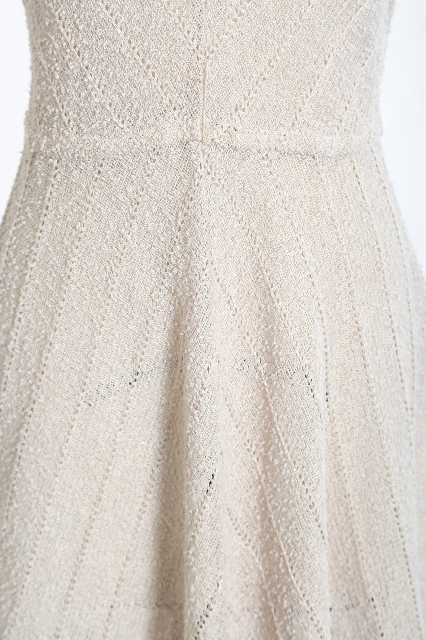 70s Gray knit dress | Vintage 1970s Crochet knit Dress