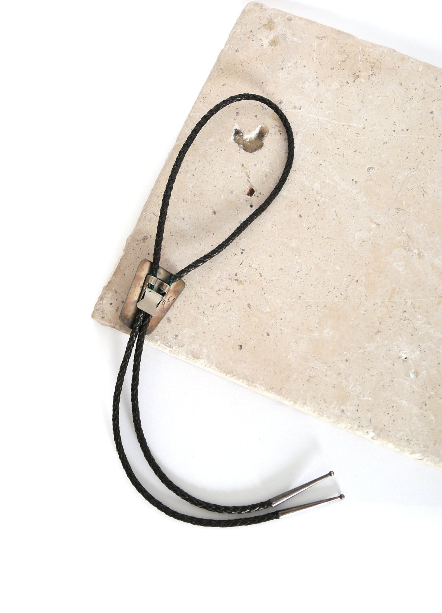 Vintage Native American sterling silver Turquoise bolo tie