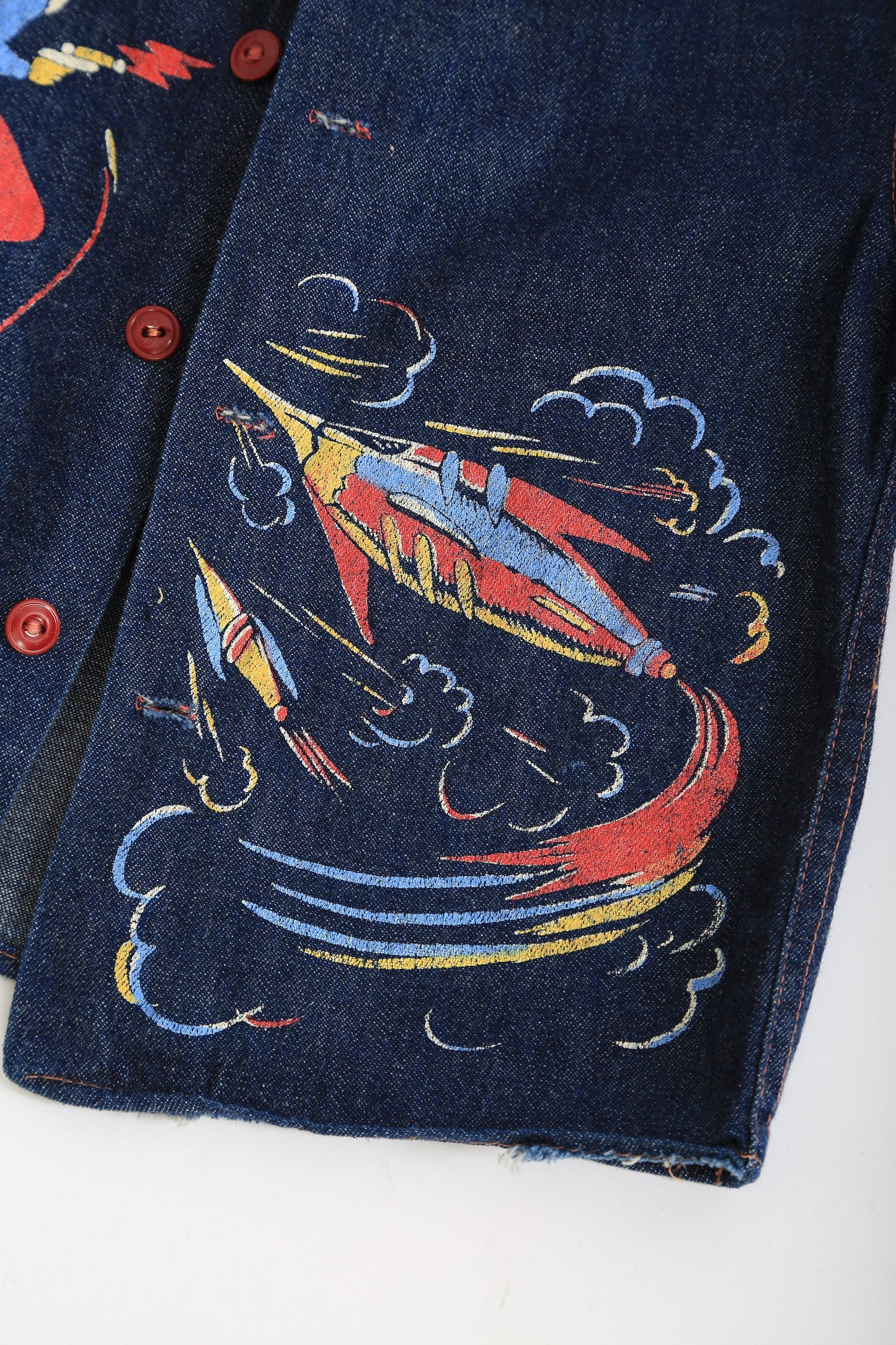 Vintage 50s kids Erwin selvedge denim space age jean jacket