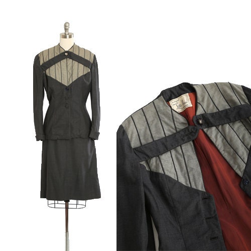 40s Lilli Ann suit | Vintage 1940s Lilli Ann wool skirt suit