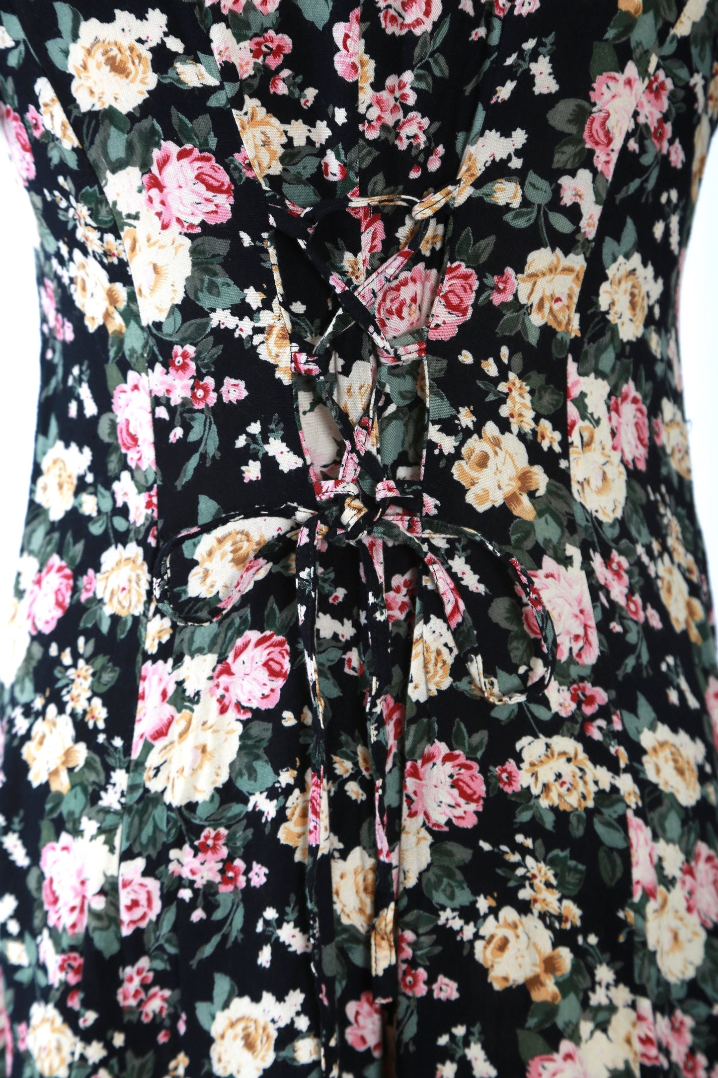 Vintage 90s floral rayon romper