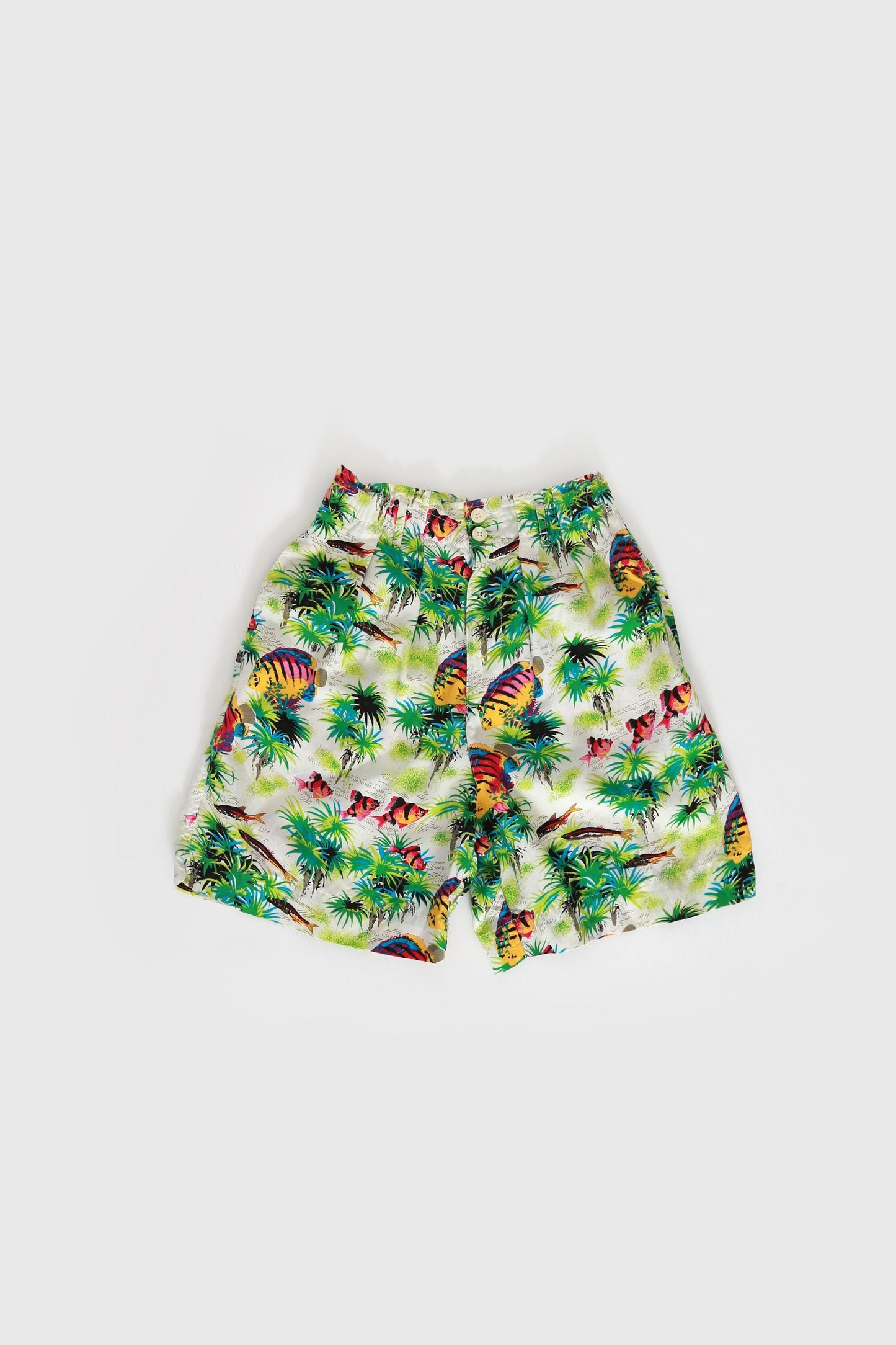 GAP Tropical shirts | Vintage 90s GAP tropical fish rayon shorts