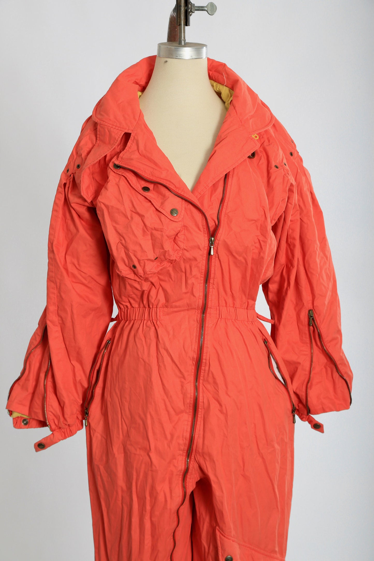 HEAD Ski snowsuit | Vintage 80s 90s Head orange snowsuit skiwear snowboarding coveralls