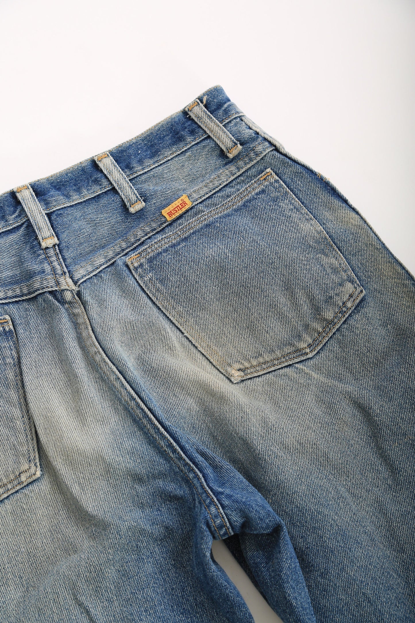 90s Rustler distressed blue Denim jeans 33 x 35