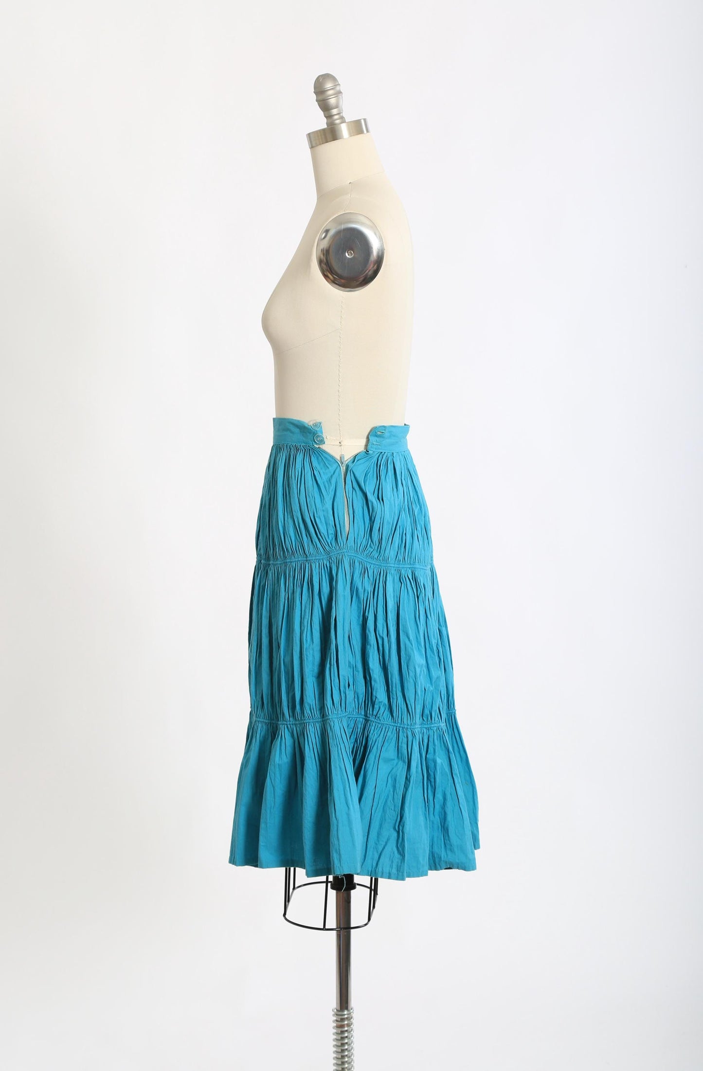Vintage 50s blue cotton skirt