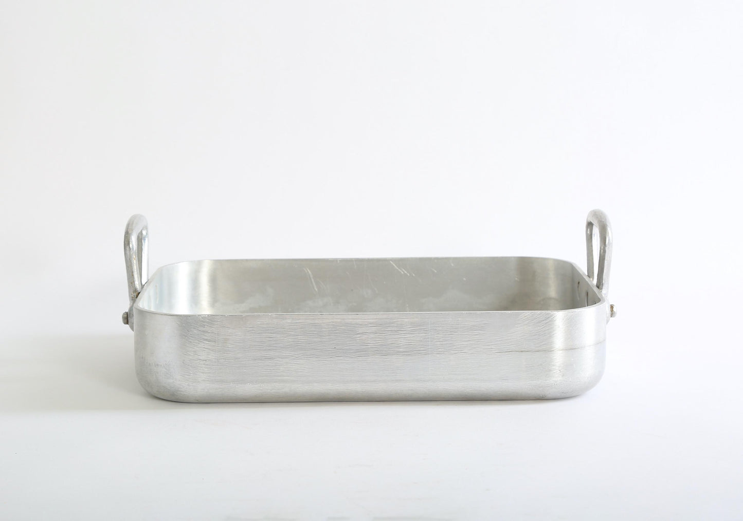 Vintage French aluminum roasting pan