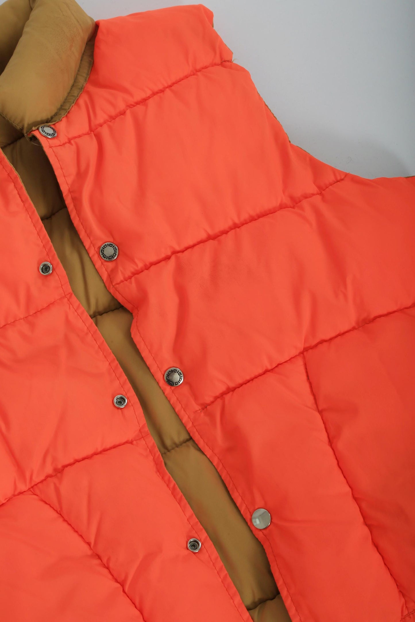 Reversible puffer vest | Vintage 70s hunting Puff vest