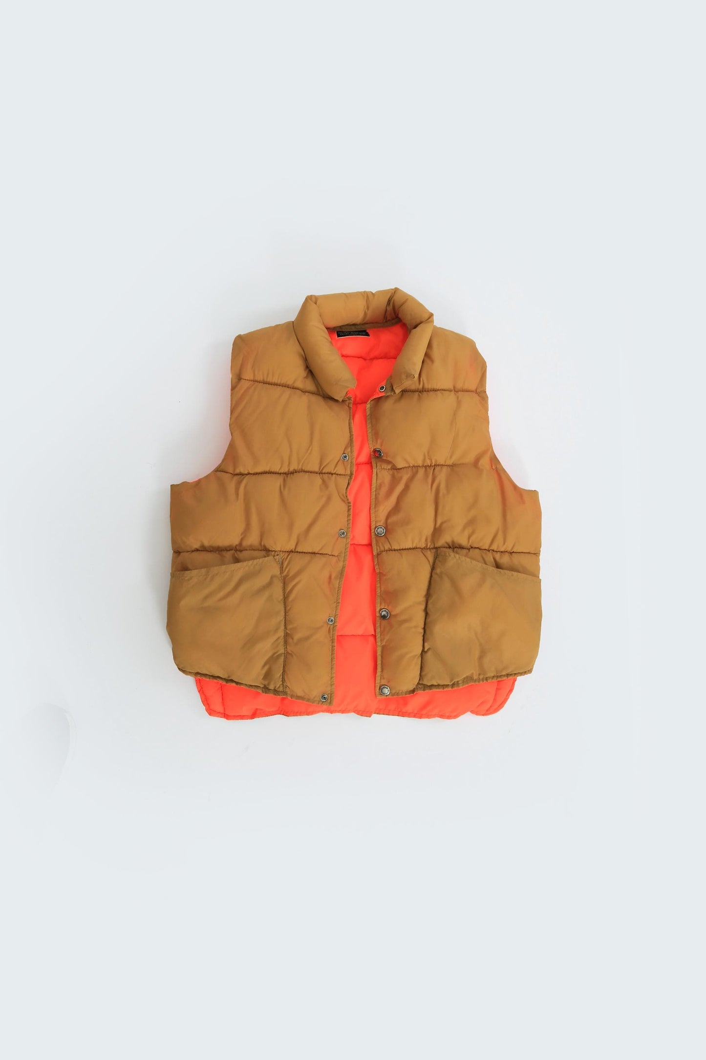 Reversible puffer vest | Vintage 70s hunting Puff vest
