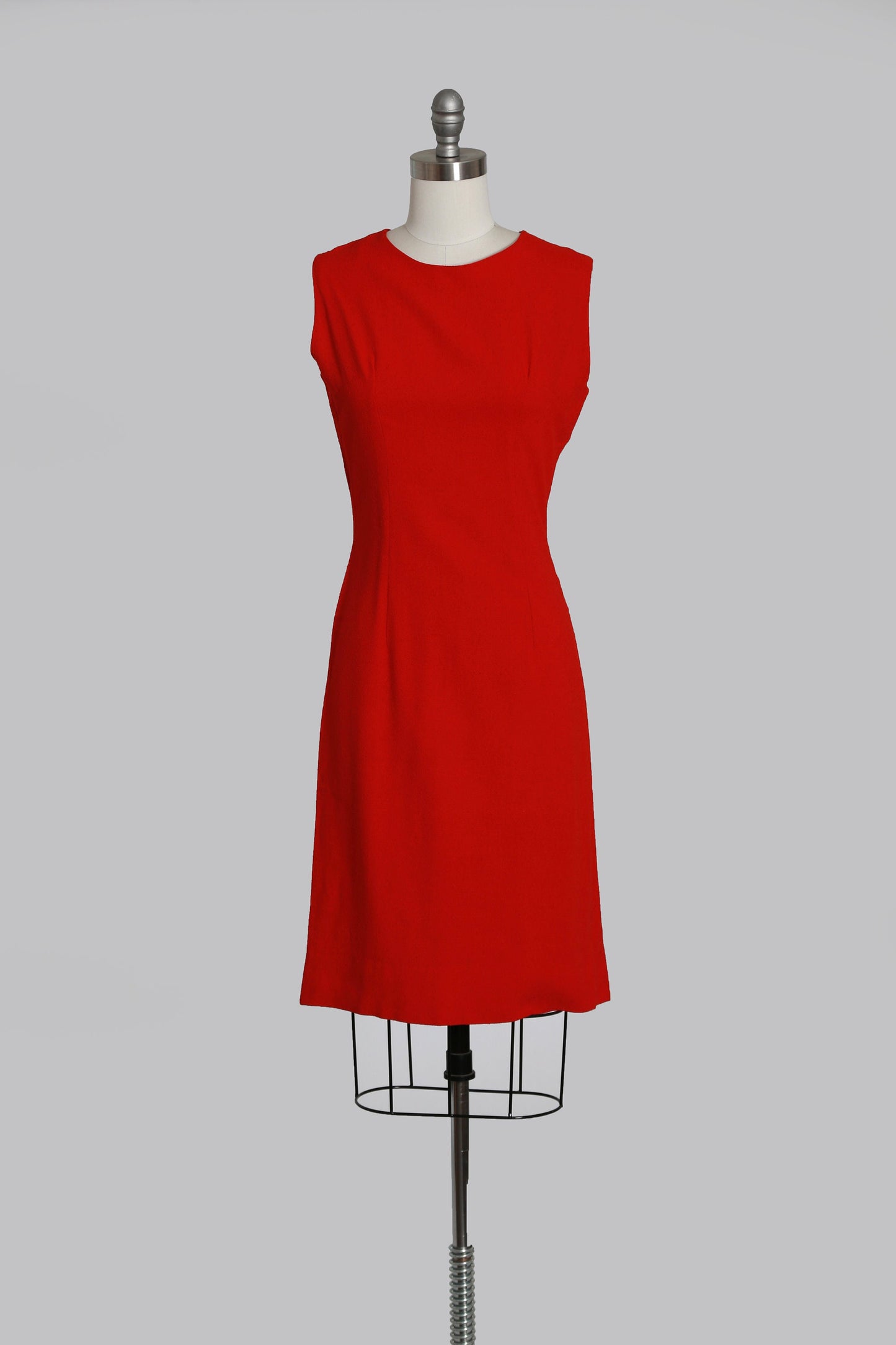 60s red wool suit | Vintage 1960s red 2pc shift dress + top suit | Mid century Modern 2pc dress suit