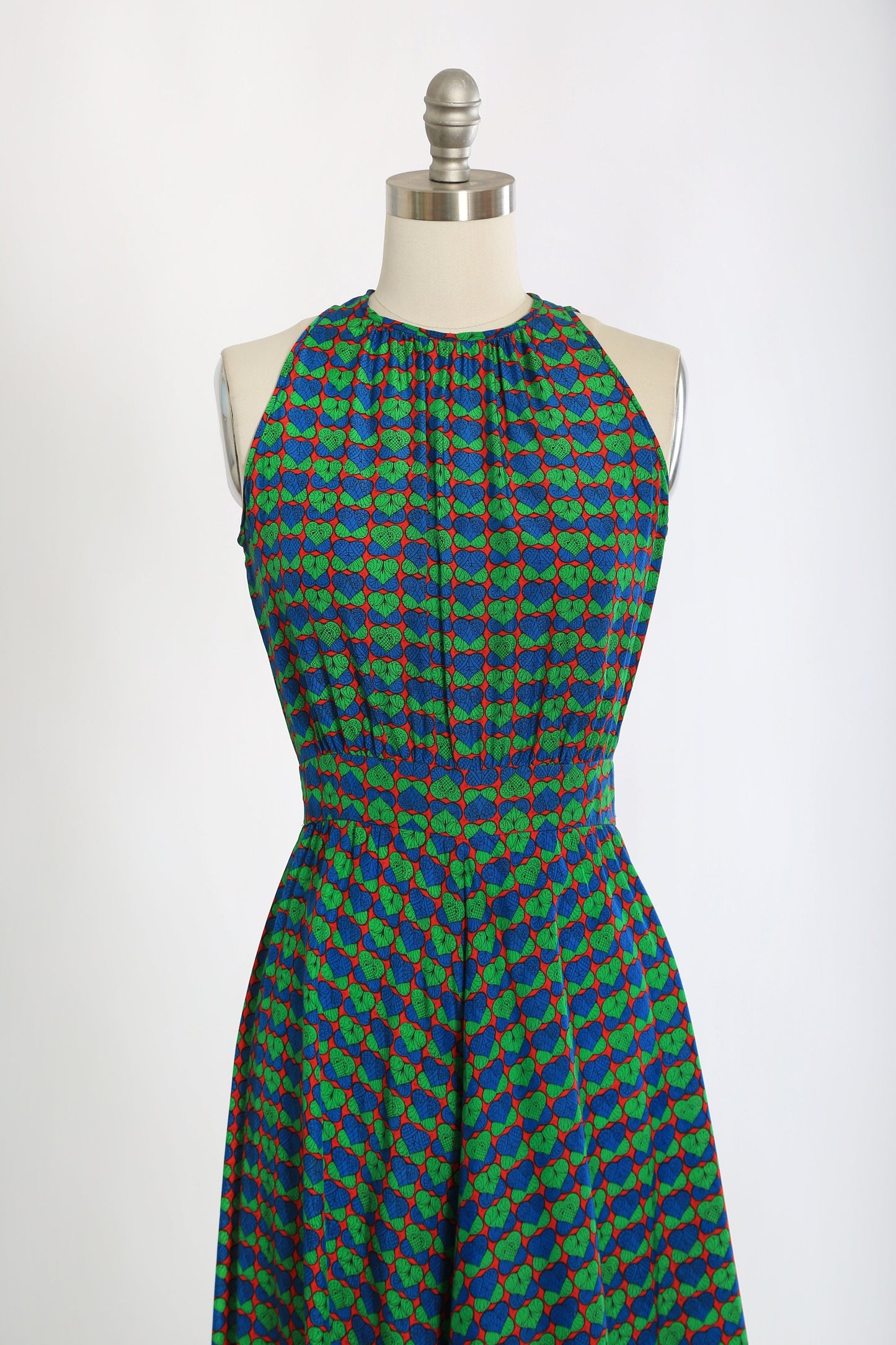 60s Lanz dress | Vintage 1960s Lanz Heart print maxi dress