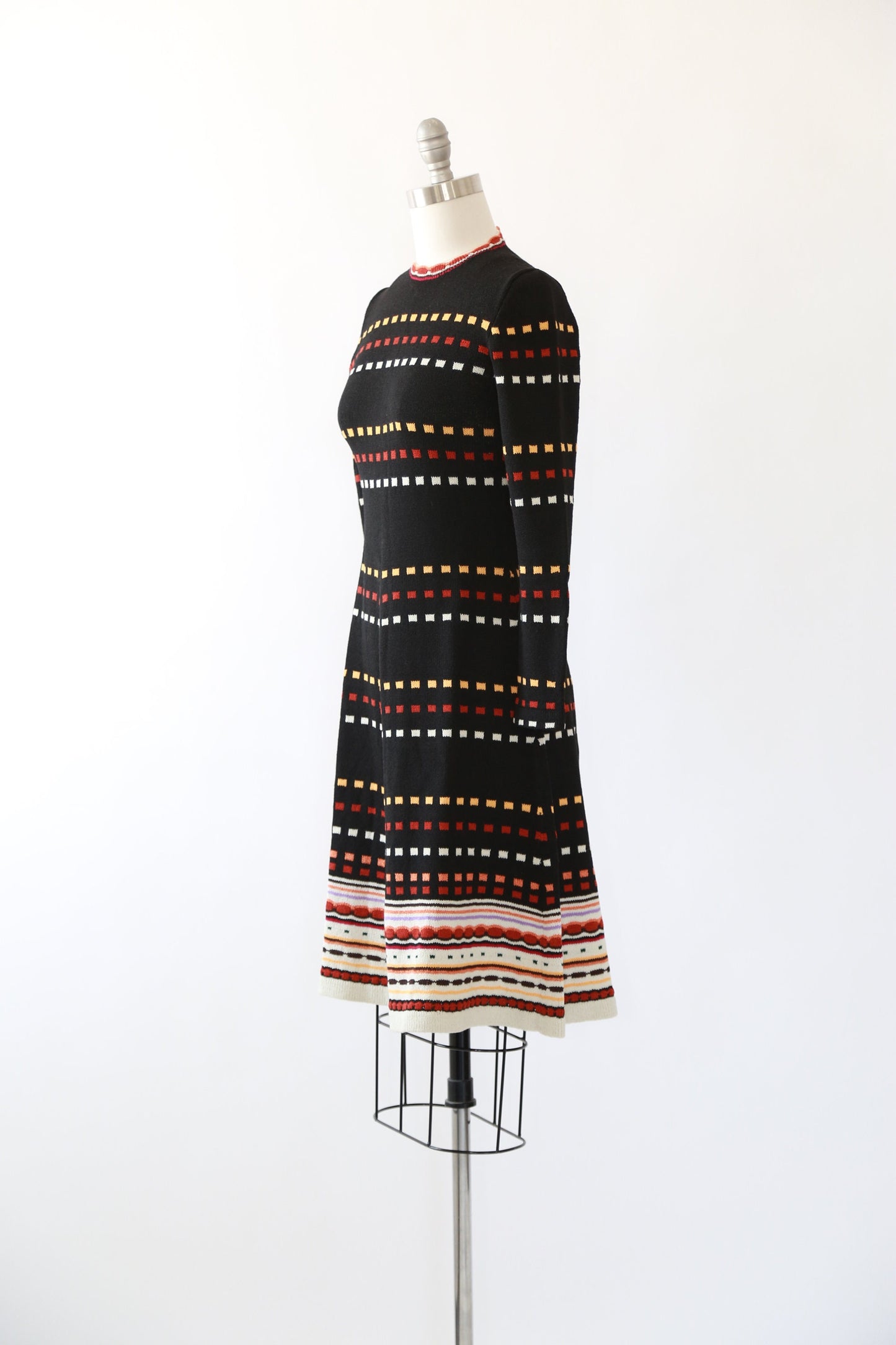 ADOLFO knit dress | Vintage 70s knit sweater dress | ADOLFO New York dress