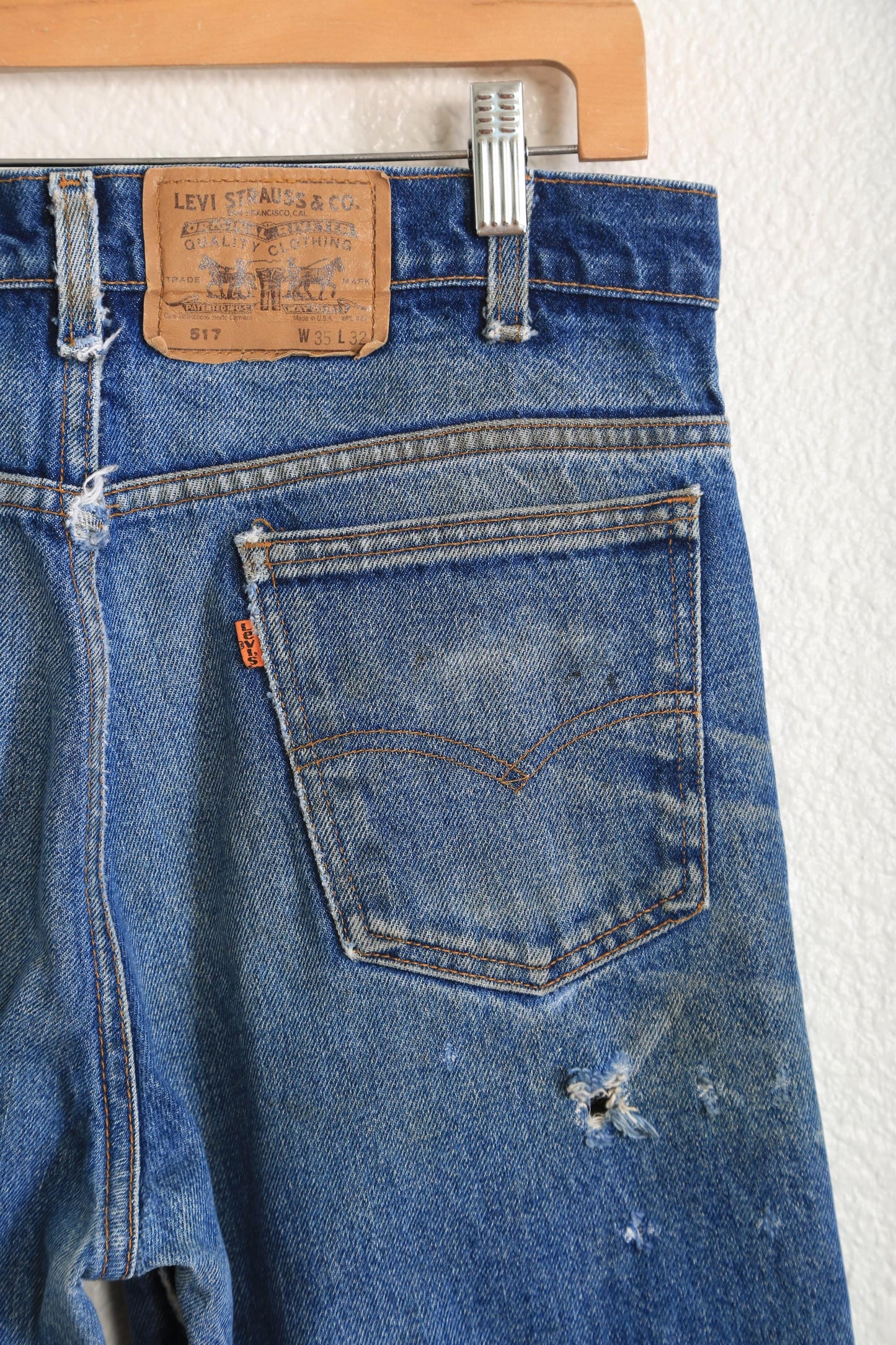 90s LEVIS 517 Sanforized jeans USA W35 L32