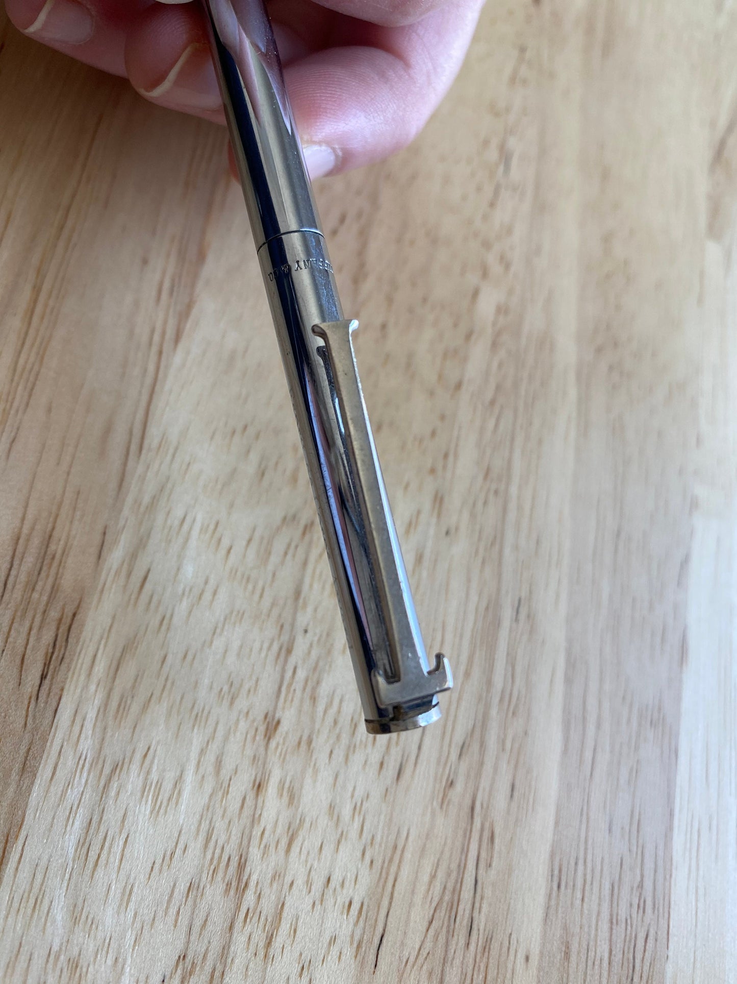Vintage TIFFANY & CO. Sterling Silver T - clip pen