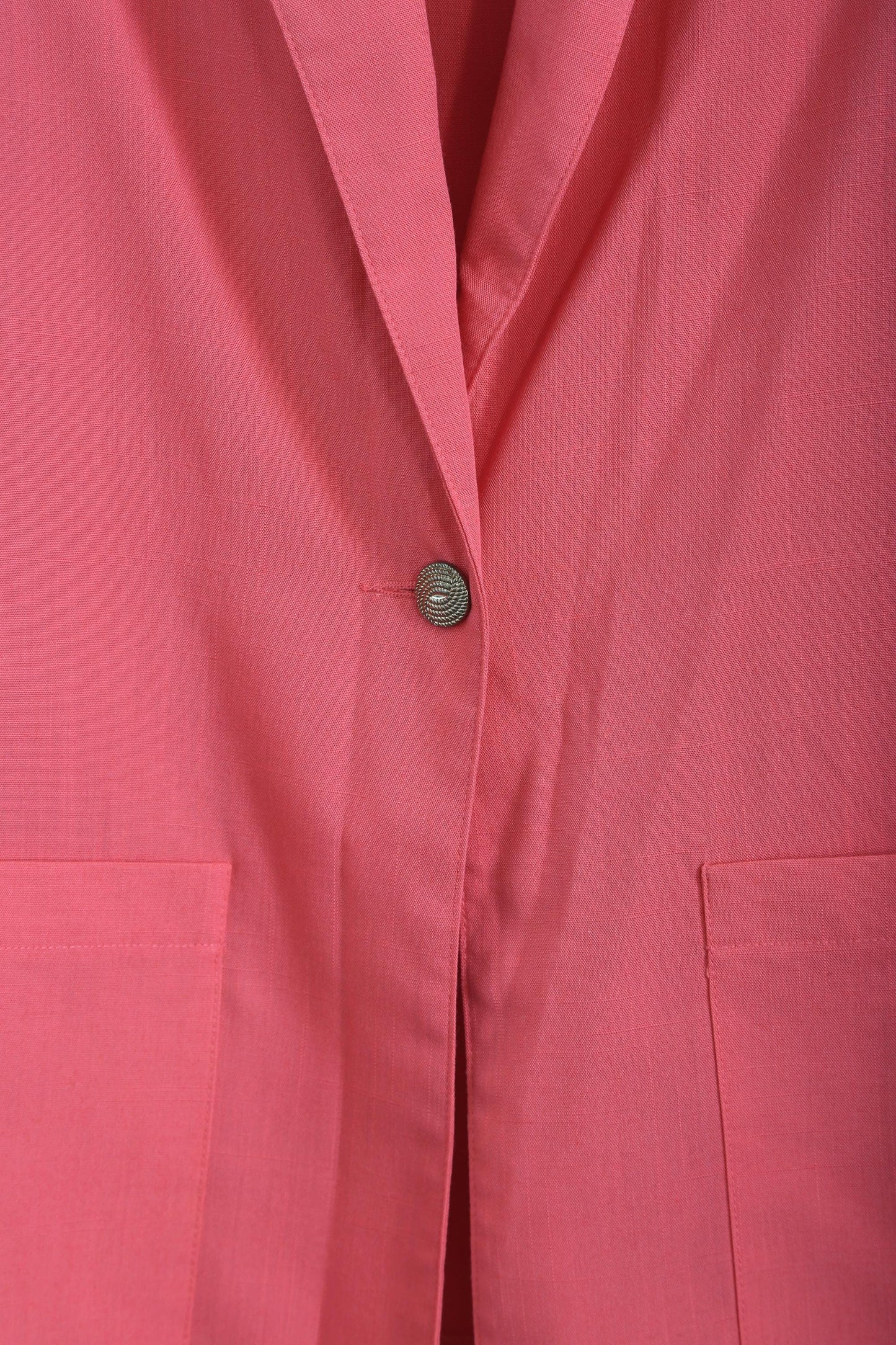 Vintage 90s salmon oversized rayon blend blazer