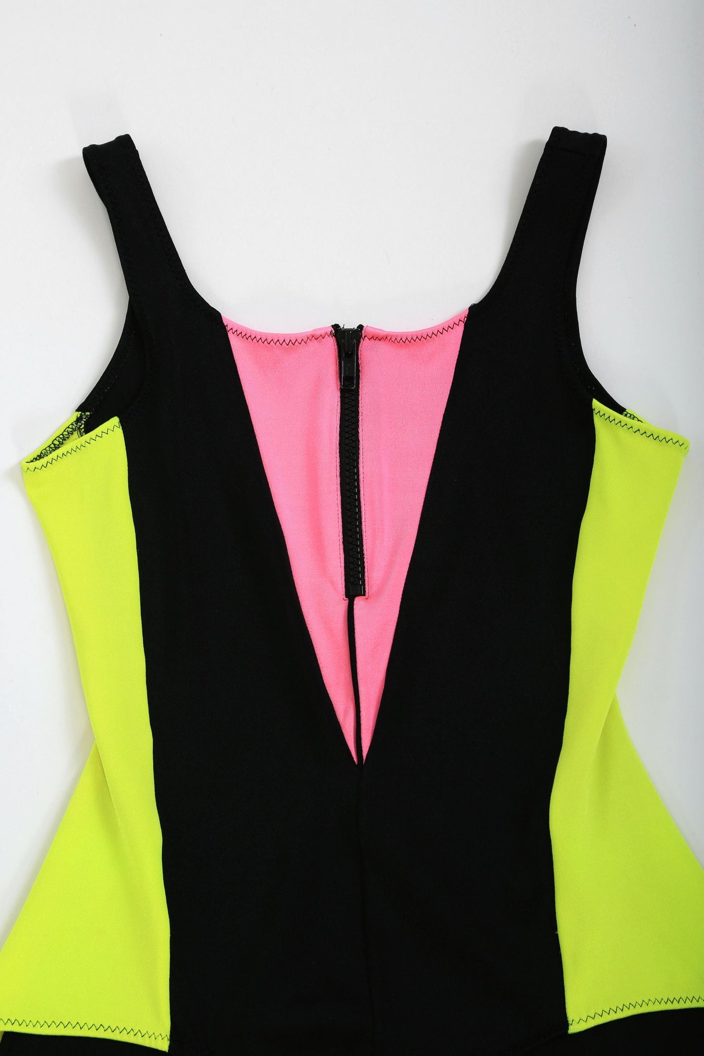 80s NEON one piece bathing suit swimsuit