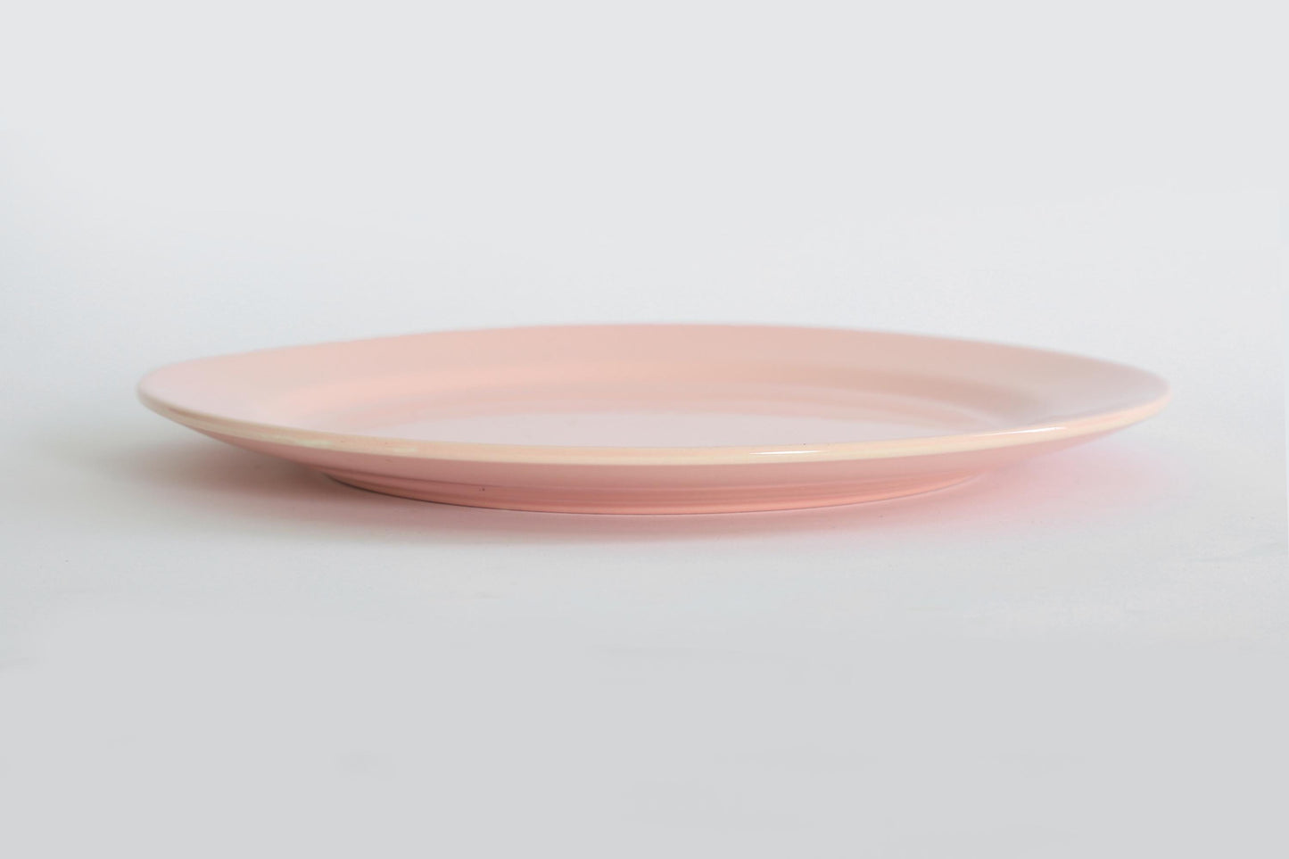Vintage 40s Large Pink Lu-Ray pastels USA platter Plate