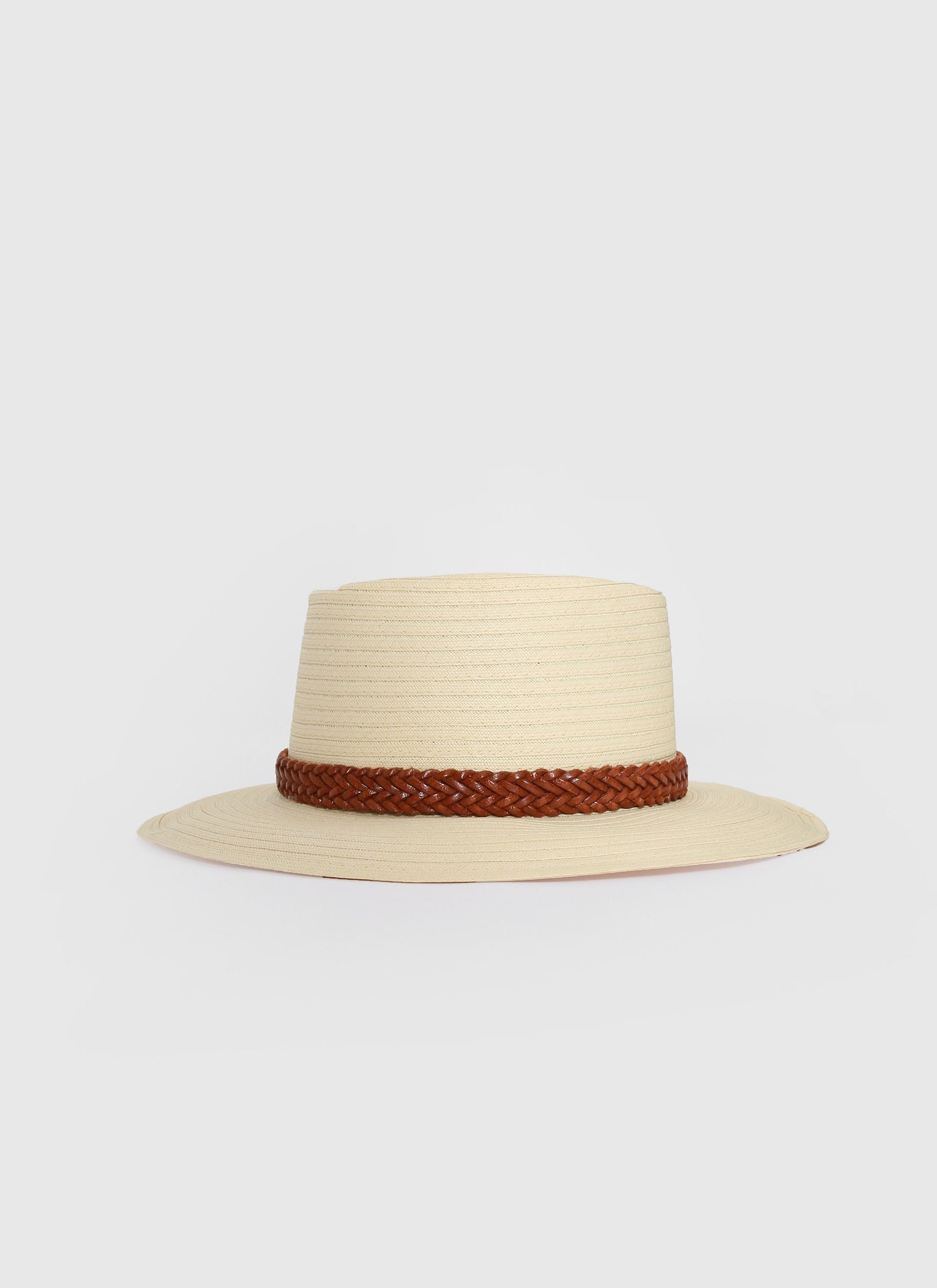 Vintage straw Panama hat | straw telescope hat