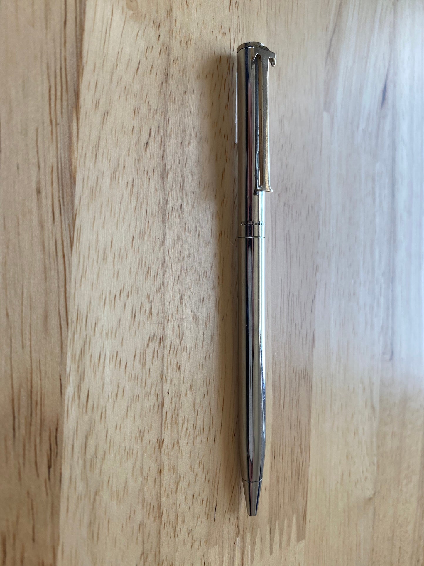 Vintage TIFFANY & CO. Sterling Silver T - clip pen