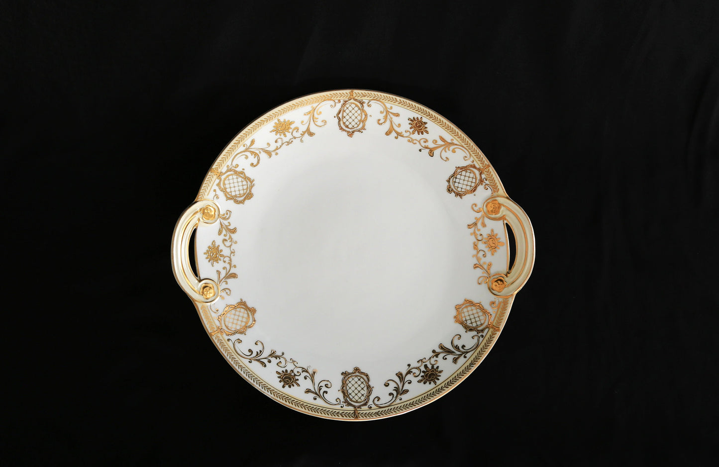Vintage Noritake gold gilded hand painted porcelain plate platter