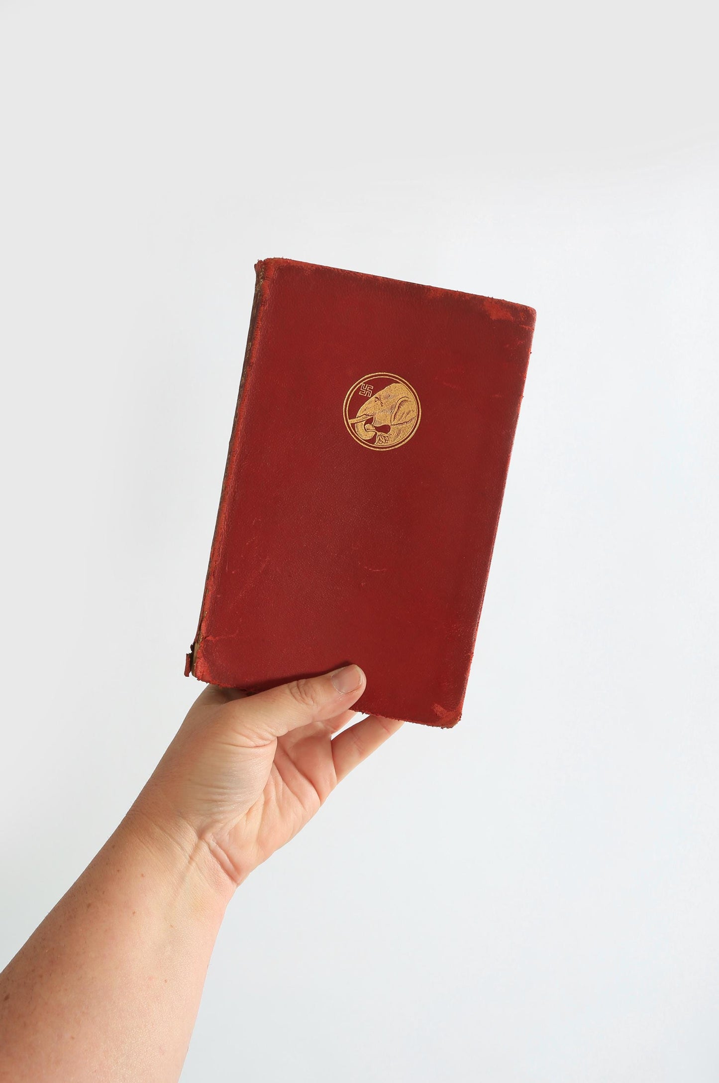 Antique 1925 Puck of Pook's Hill Rudyard Kipling red leather book