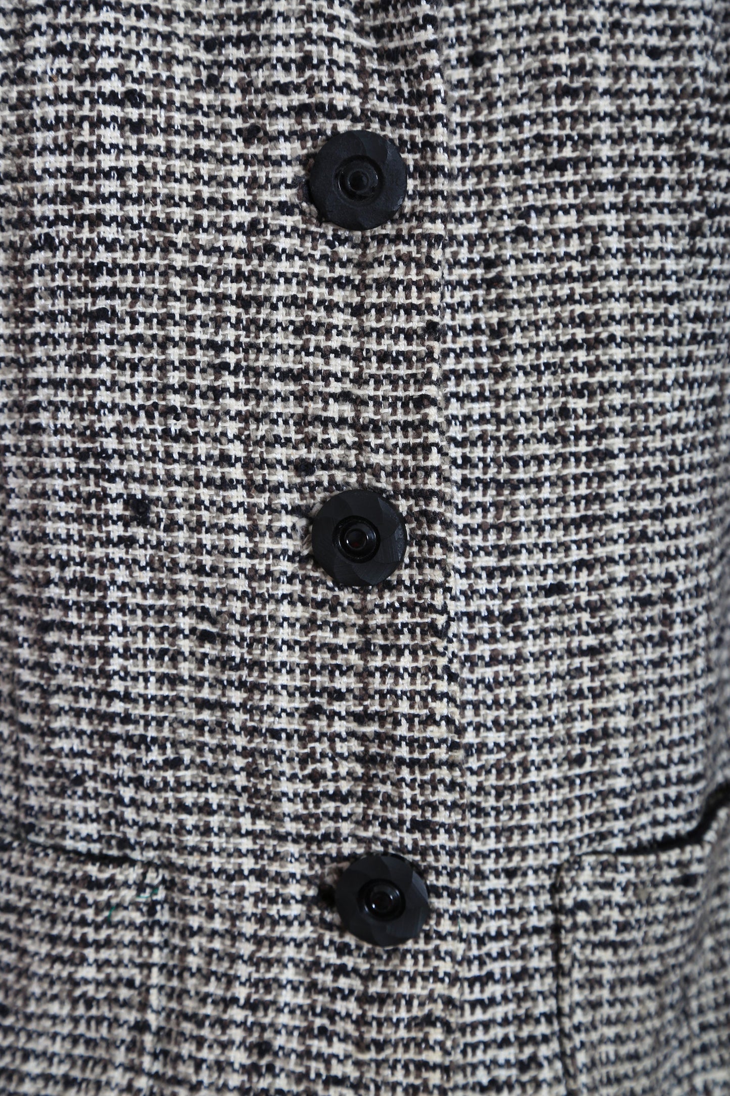 Vintage 50s gray tweed suit | 1950s Mid century Modern 2pc skirt jacket suit