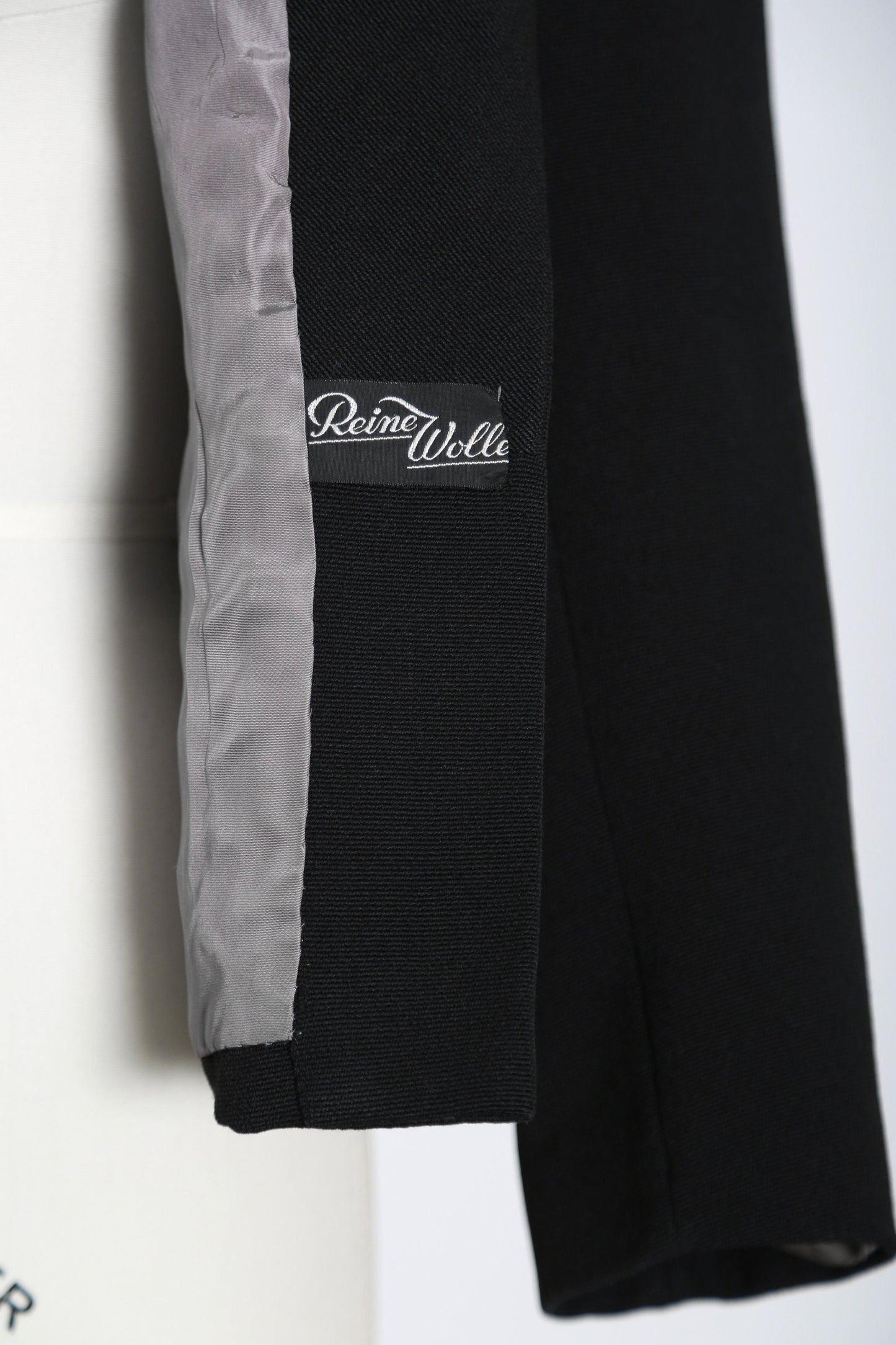 Reine Wolle blazer | Vintage 40s black curly lamb wool blazer | 1940s Persian curly Lamb coat