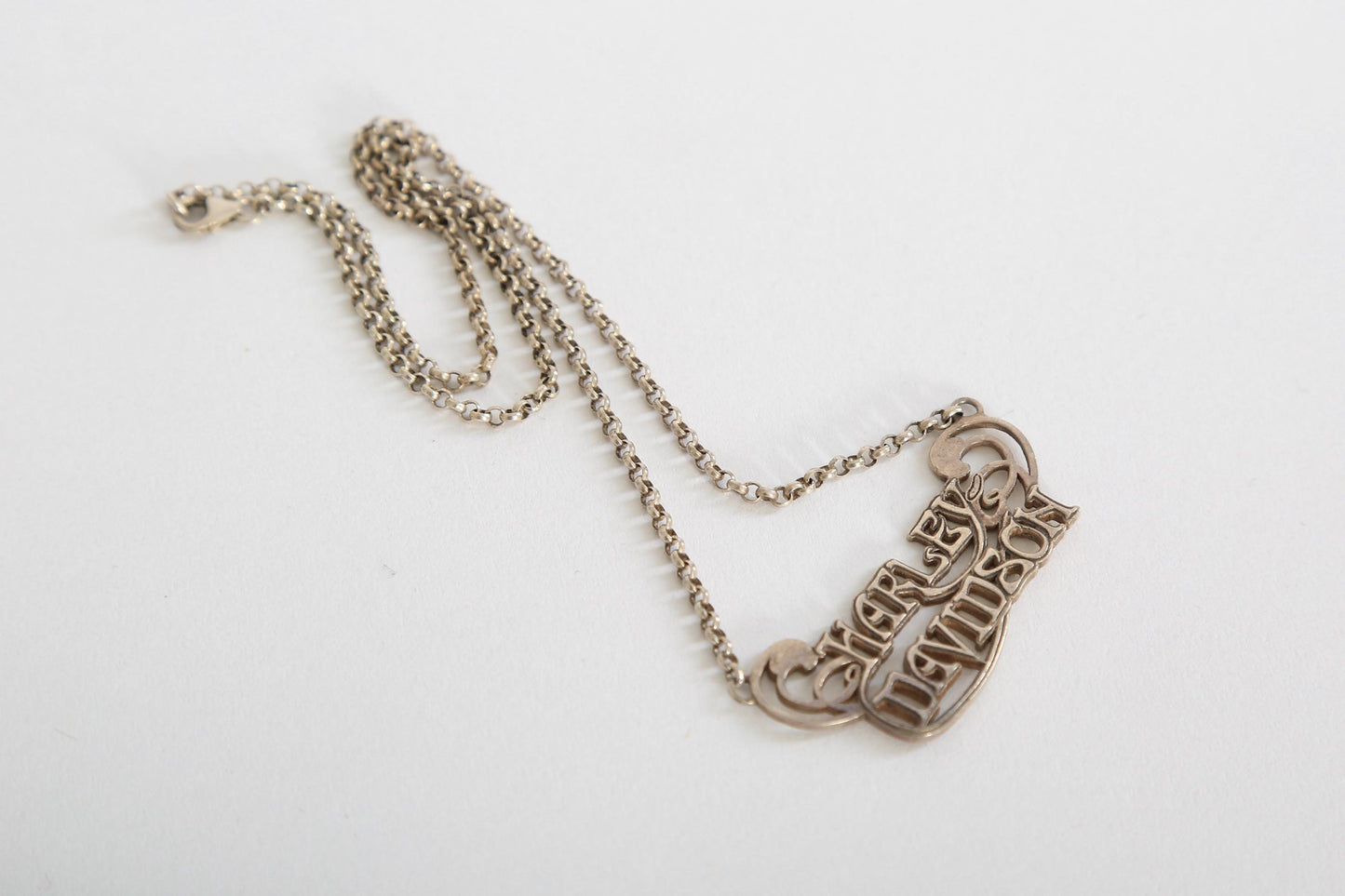 Harley Davidson Sterling Silver Rolo chain necklace