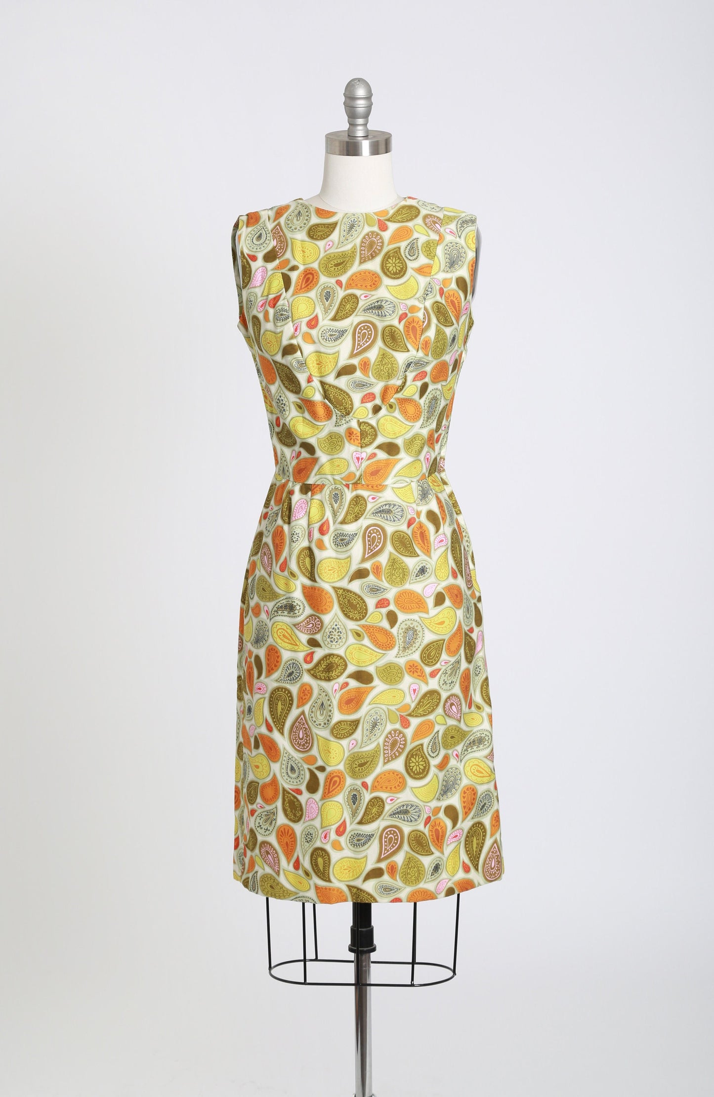 Vintage 1960s floral paisley dress + jacket