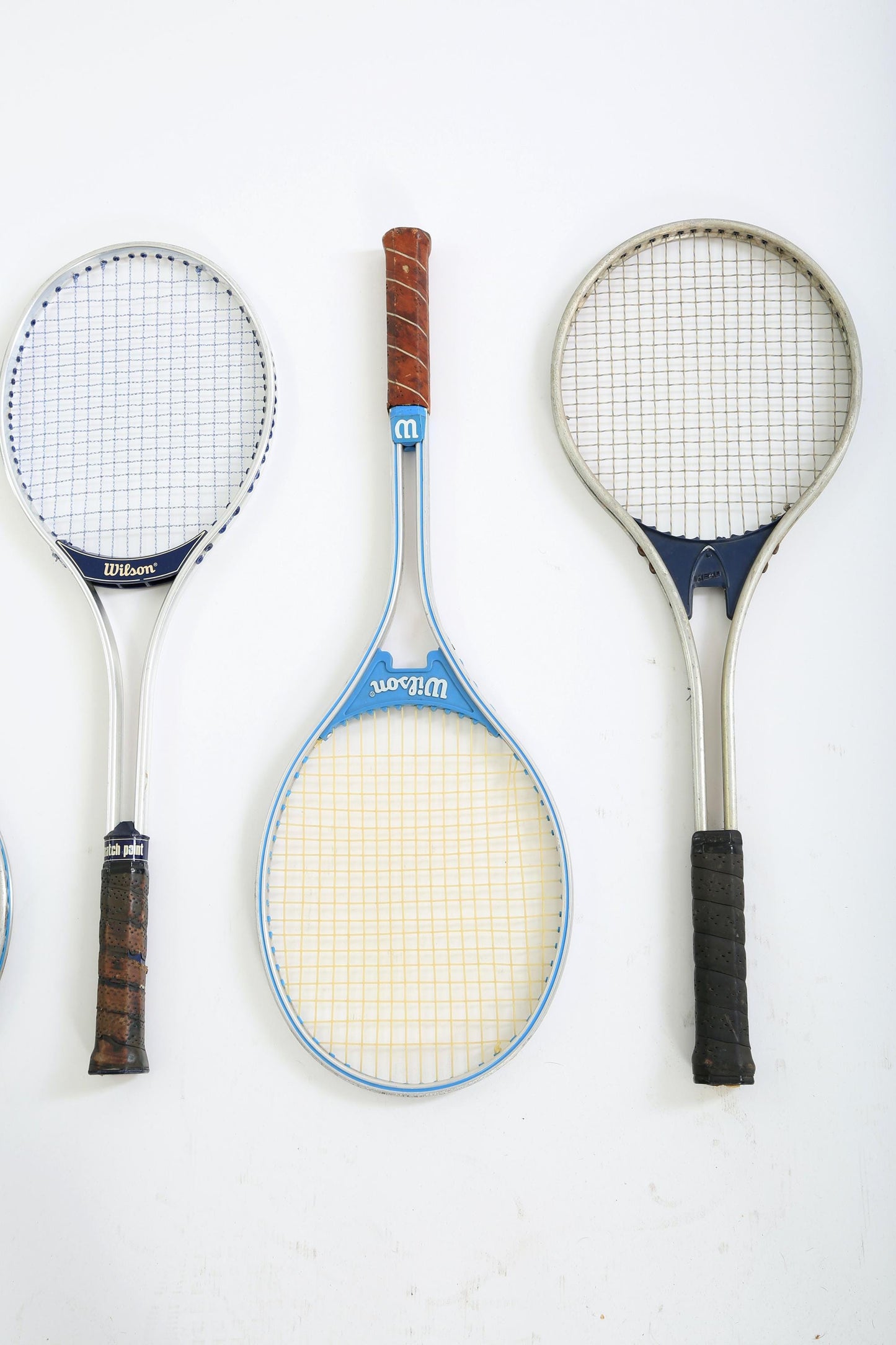 Vintage Tennis Rackets wall art gallery wall