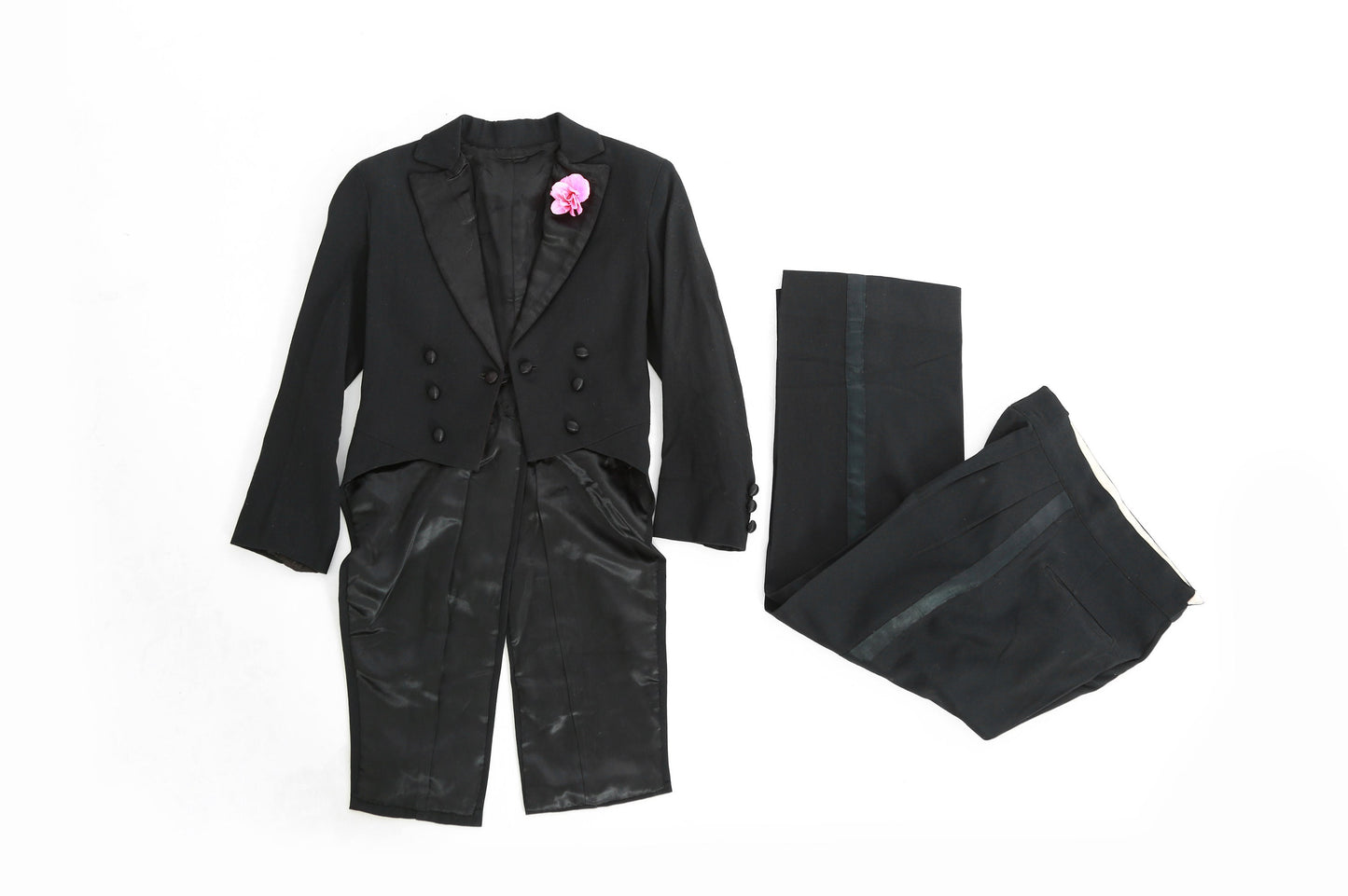 RARE Antique kids Suit tails | Vintage 20s black Tuxedo tails suit | 1920s Childs tuxedo suit