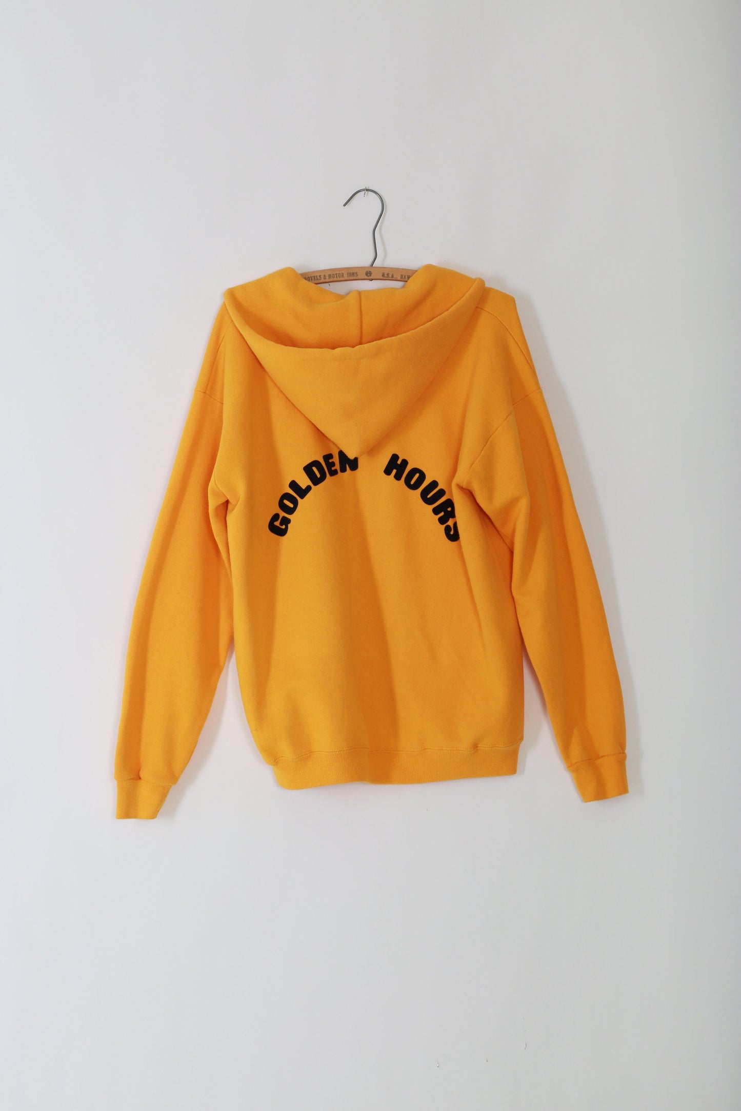 Golden hour hoodie | Vintage 1970s yellow hoodie sweatshirt