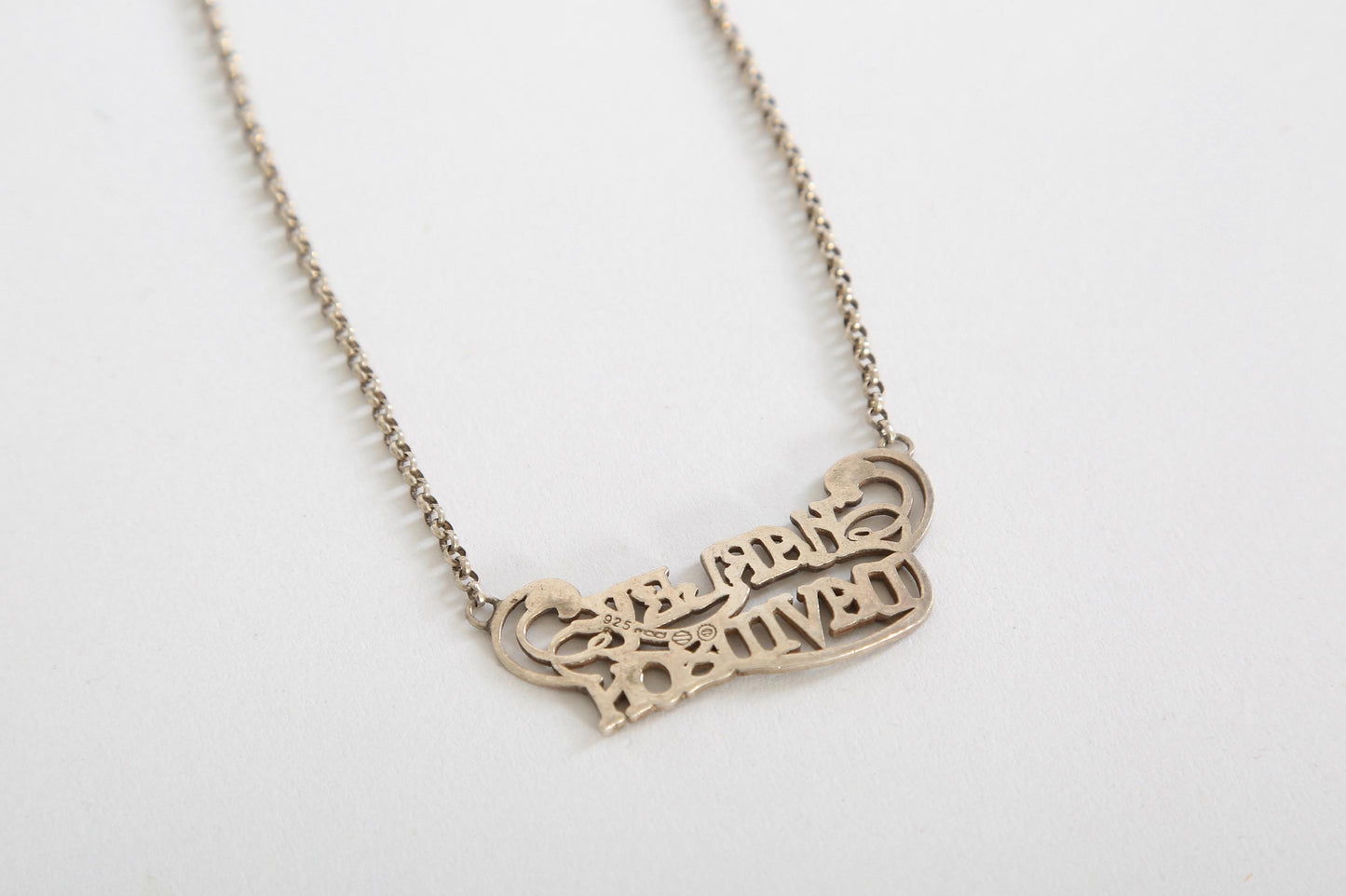 Harley Davidson Sterling Silver Rolo chain necklace